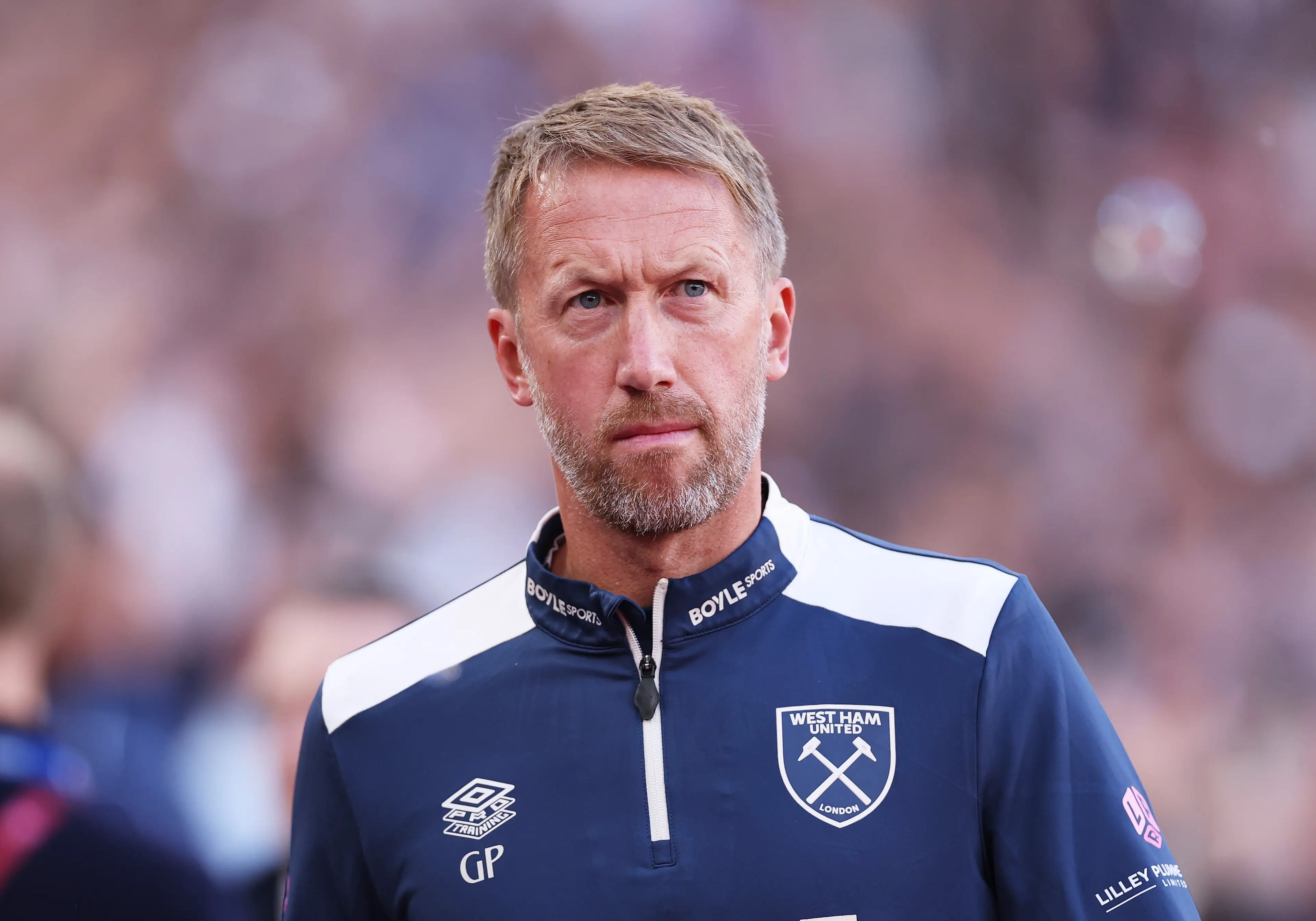 Graham Potter has left West Ham United. (Image: Getty)