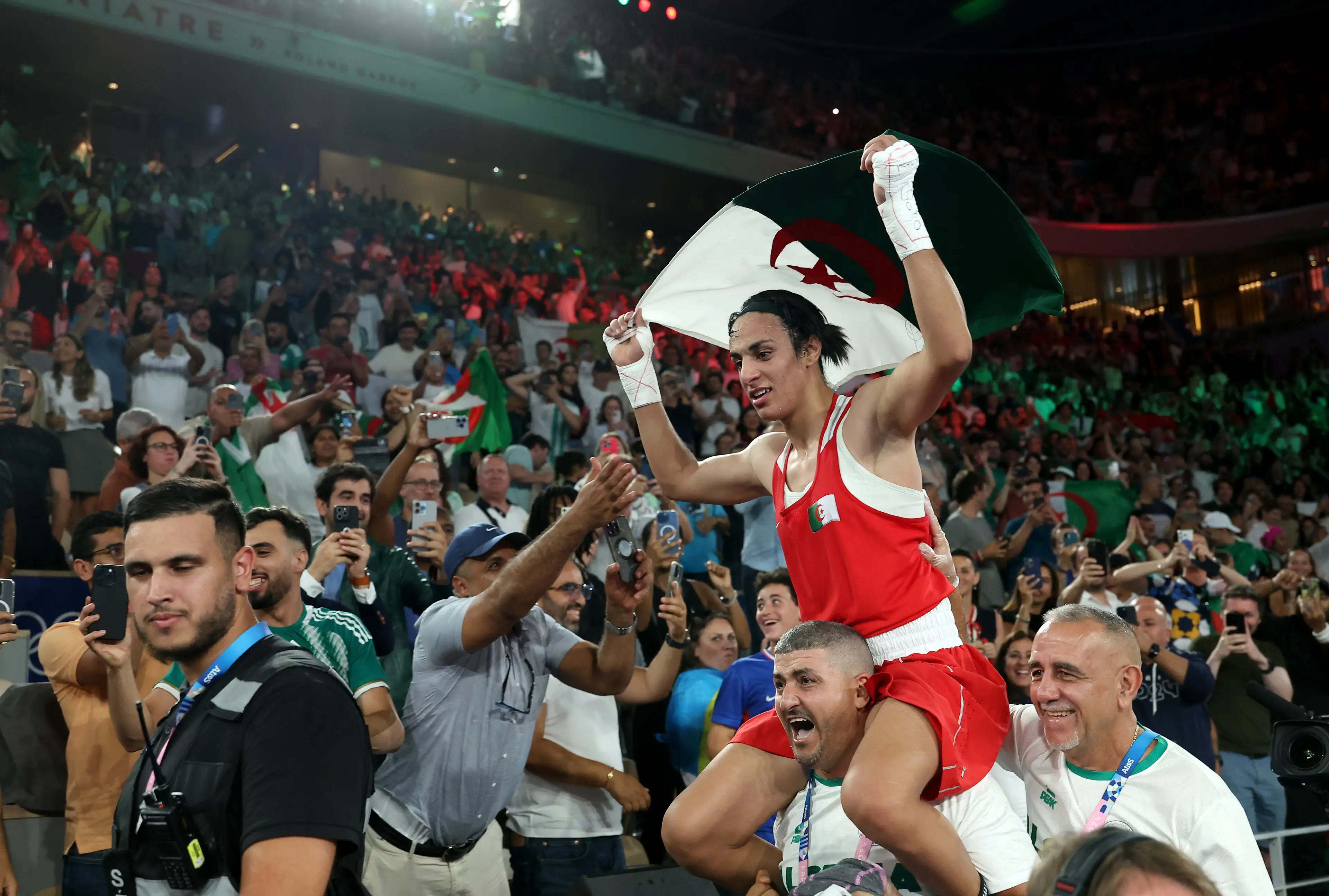 Imane Khelif won Gold at the 2024 Paris Olympics. Image: Getty