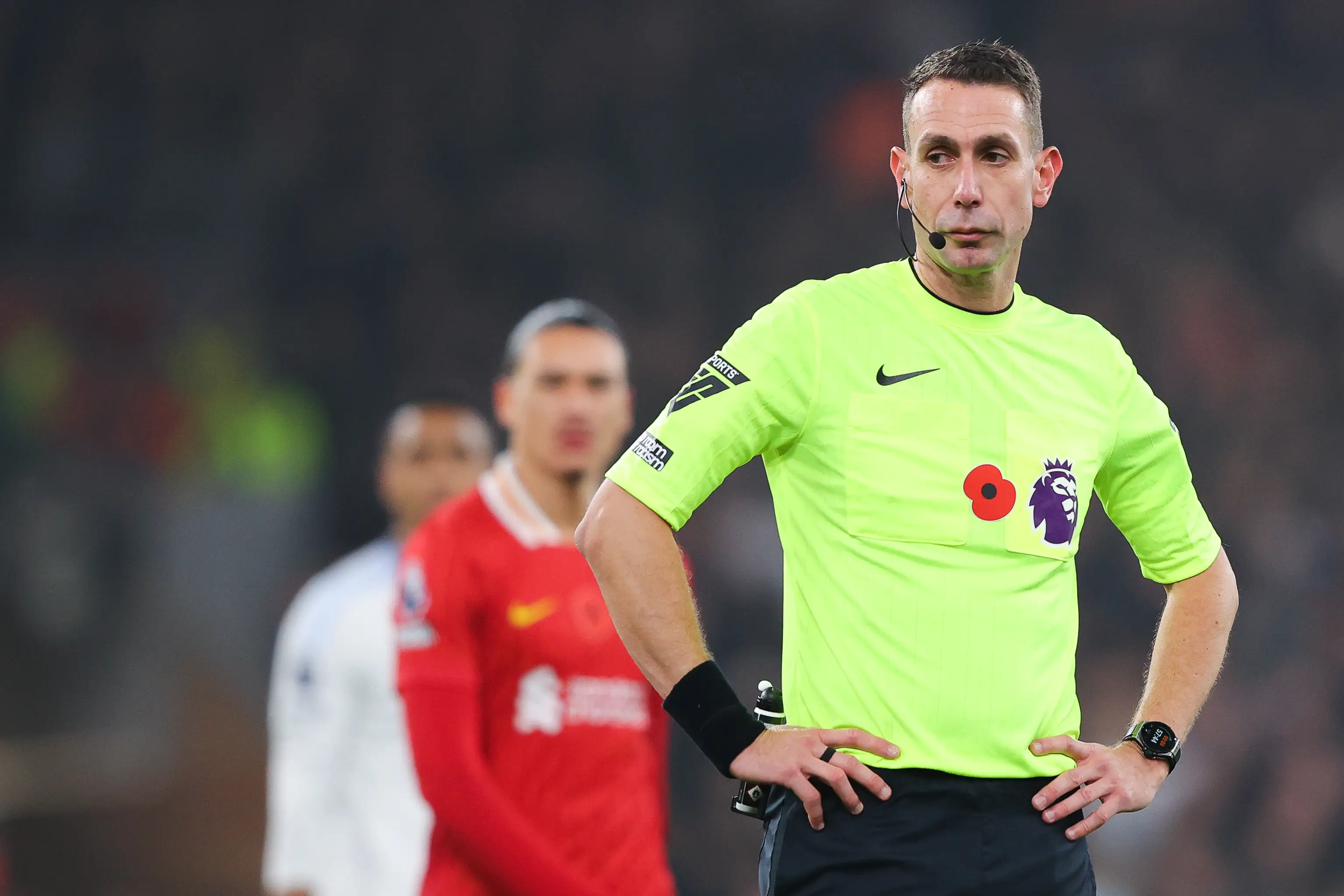 David Coote officiated Liverpool's 2-0 win over Aston Villa on Saturday night. Image