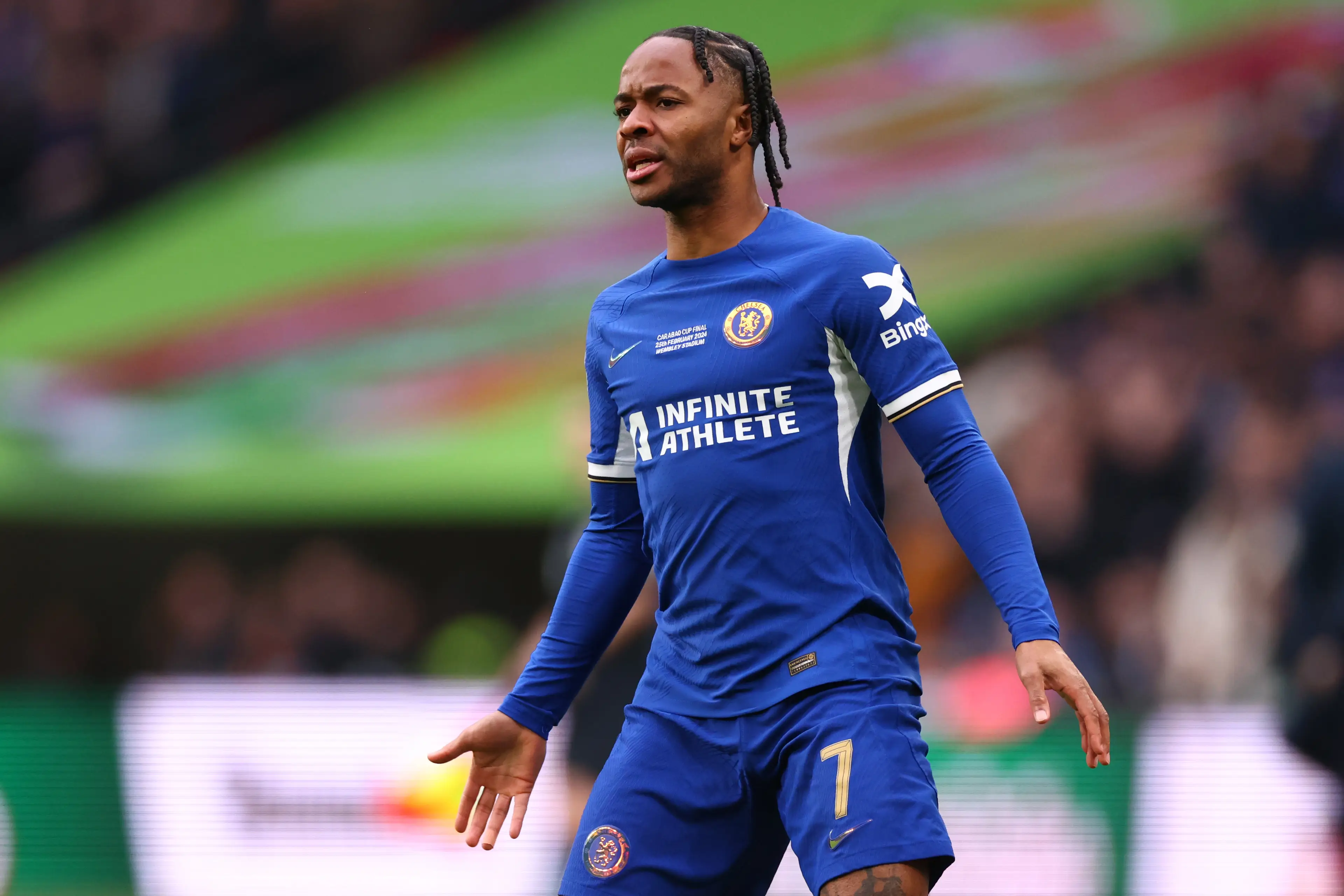 Raheem Sterling in action for Chelsea. Image: Getty