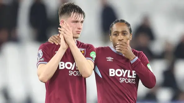 West Ham Player Left In Tears After Fulham Match As One Team-Mate Consoles Him