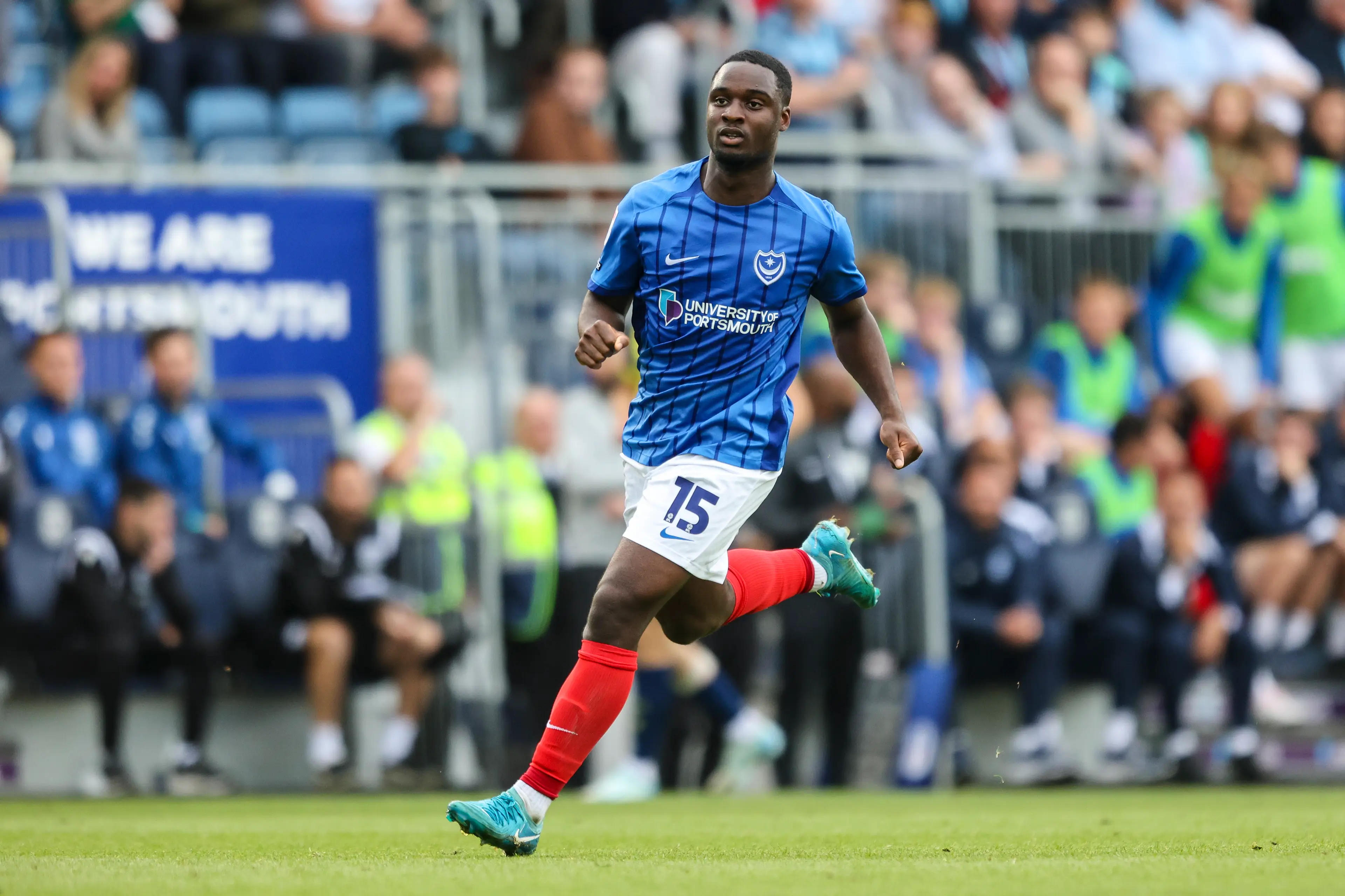 Christian Saydee has joined Wigan Athletic from Portsmouth. Image: Getty 