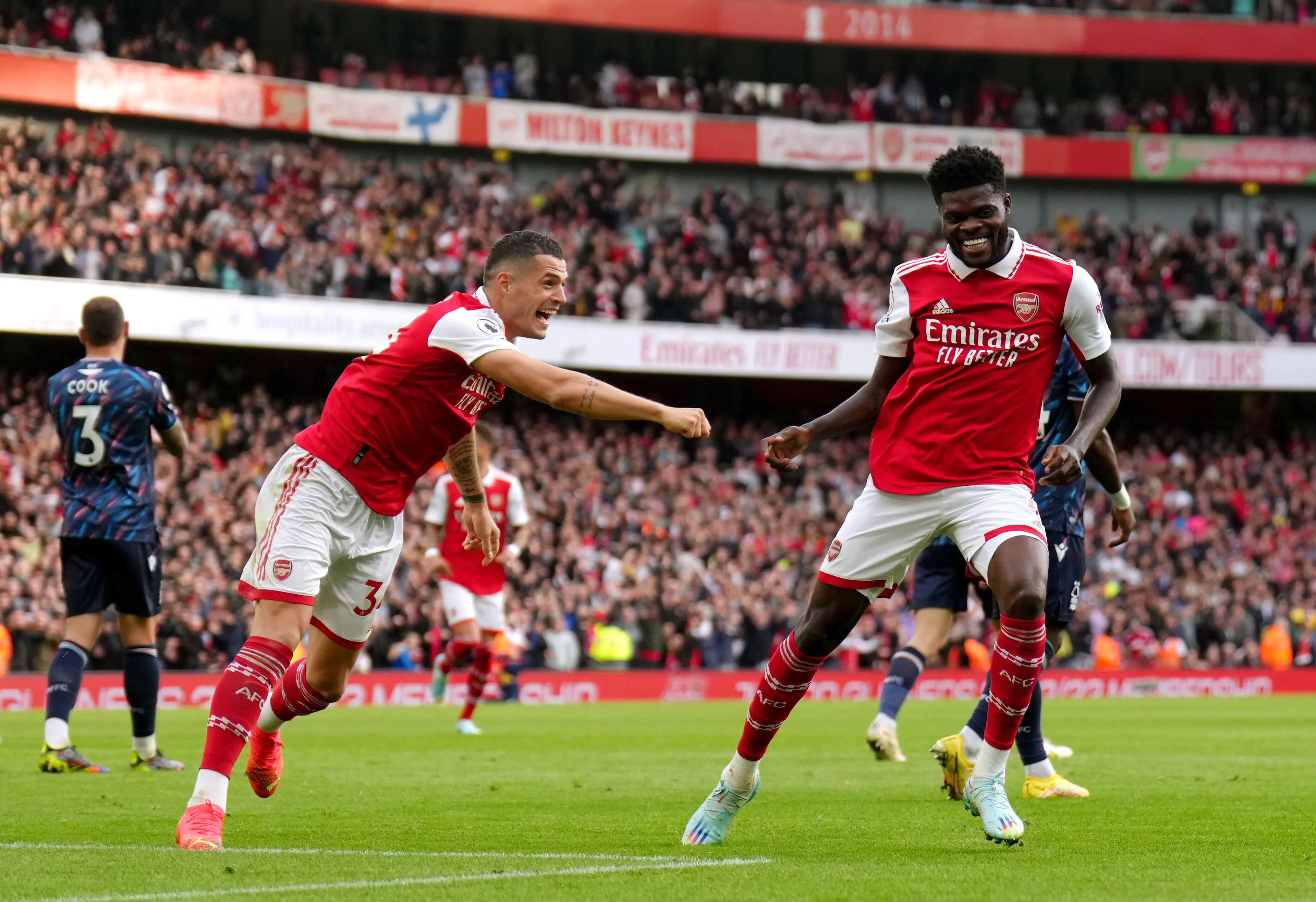 Granit Xhaka and Thomas Partey have had a formidable partnership this season.