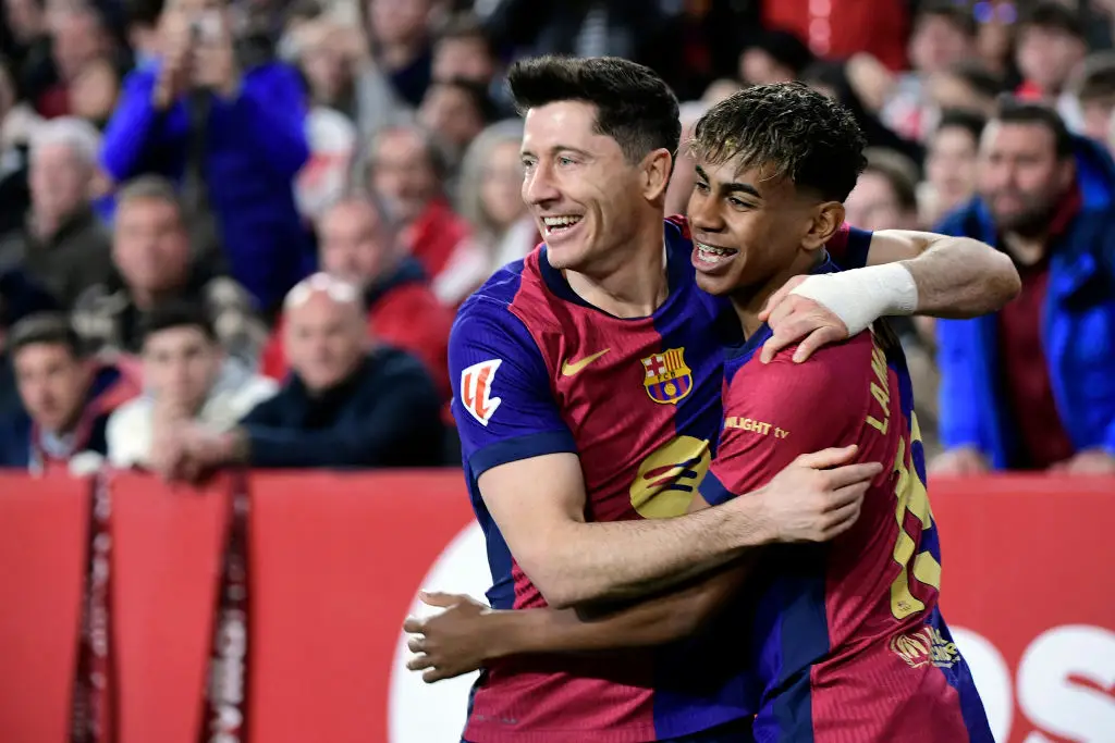 Lamine Yamal and Robert Lewandowski have been punished for breaching UEFA anti-doping rules. (Image: Getty)