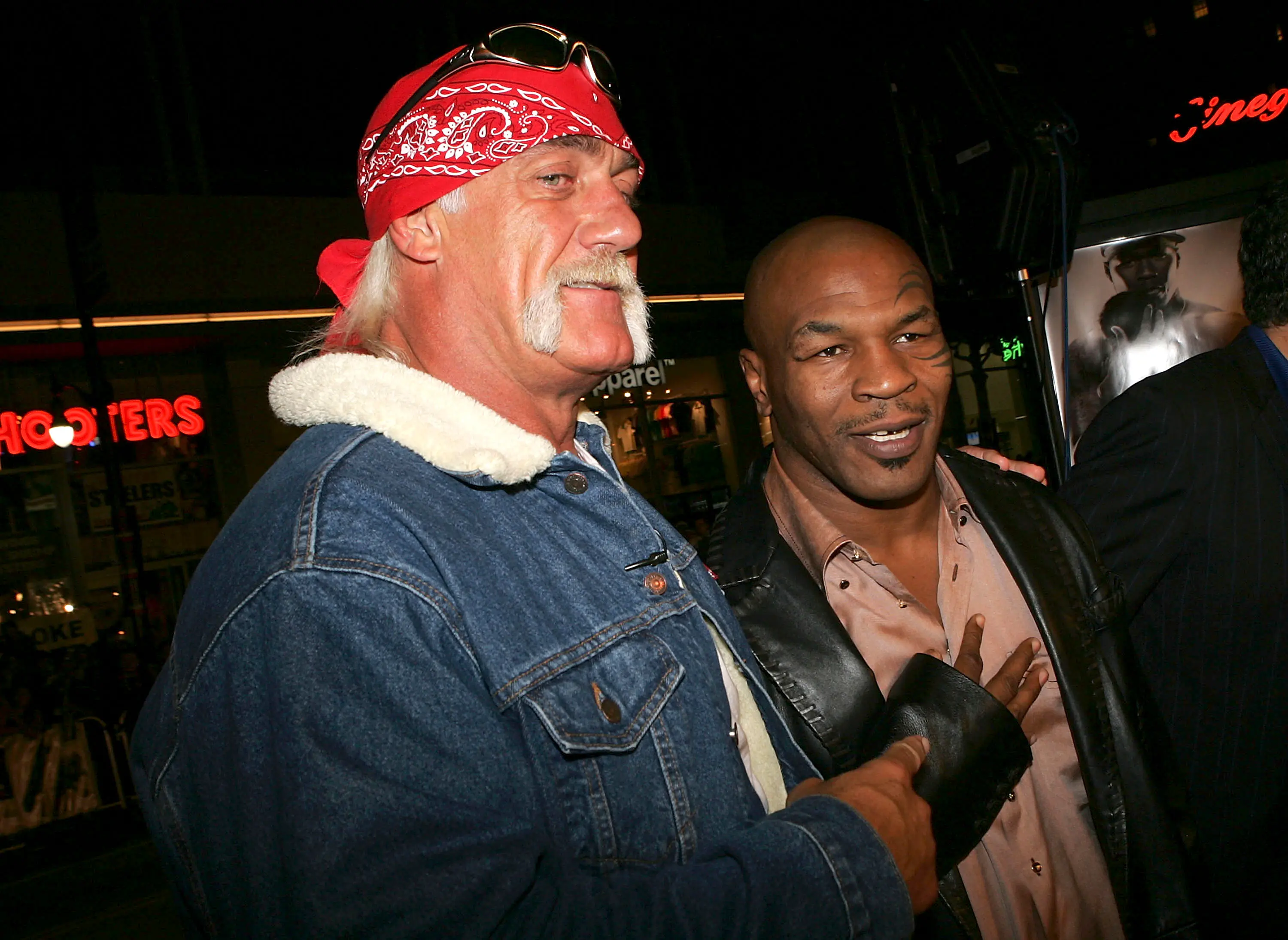 Hulk Hogan is pals with Mike Tyson. Image: Getty 