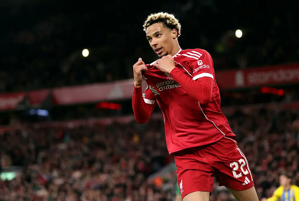 Hugo Ekitike scored a late winner for Liverpool in the third round, only to be sent off moments later. (Image: Liverpool FC/Liverpool FC via Getty Images)