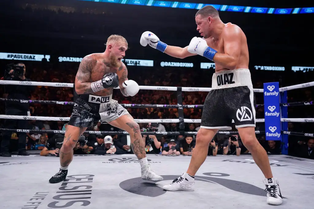 Jake Paul defeated UFC legend Nate Diaz by unanimous decision in their boxing fight last year. (Image: Getty)
