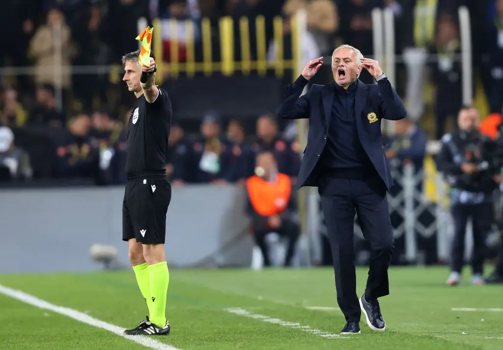 Jose Mourinho was vocal throughout Fenerbahce's Europa League clash with Manchester United. (Image: Getty)
