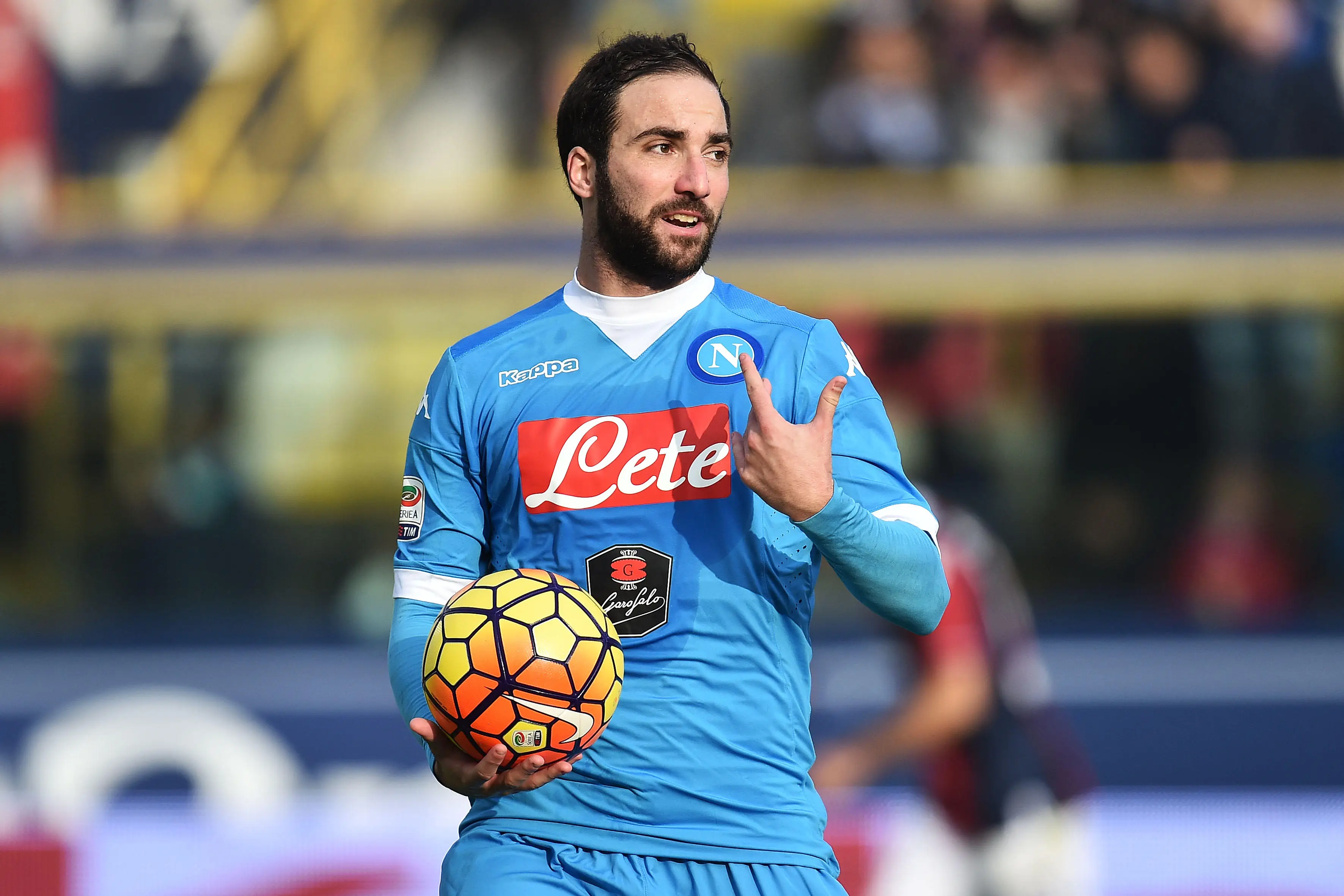 Gonzalo Higuain for Napoli in 2015.
