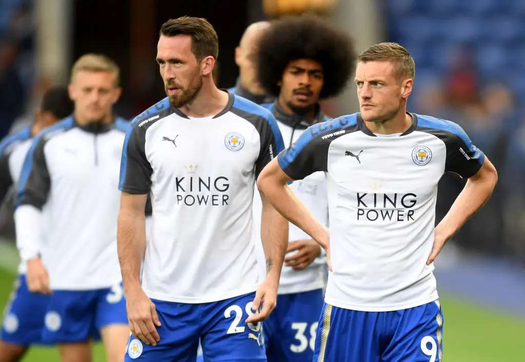 Christian Fuchs and Jamie Vardy were Leicester City teammates (Credit:Getty)