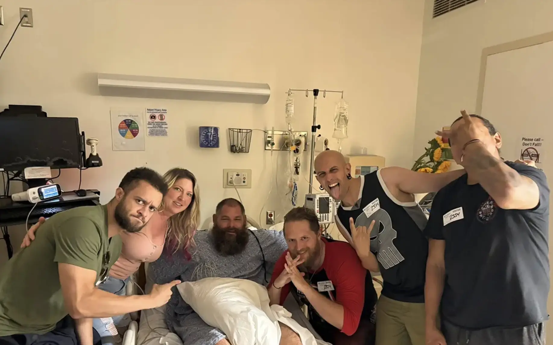 Syko Stu was hospitalised after being attacked by Raja Jackson. Image: Facebook/Syku Stu 