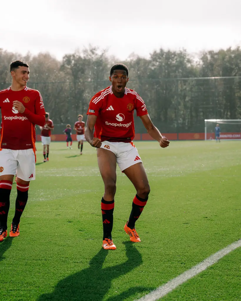 Chido Obi-Martin has impressed since joining Man Utd from Arsenal over the summer. (Image: Getty)