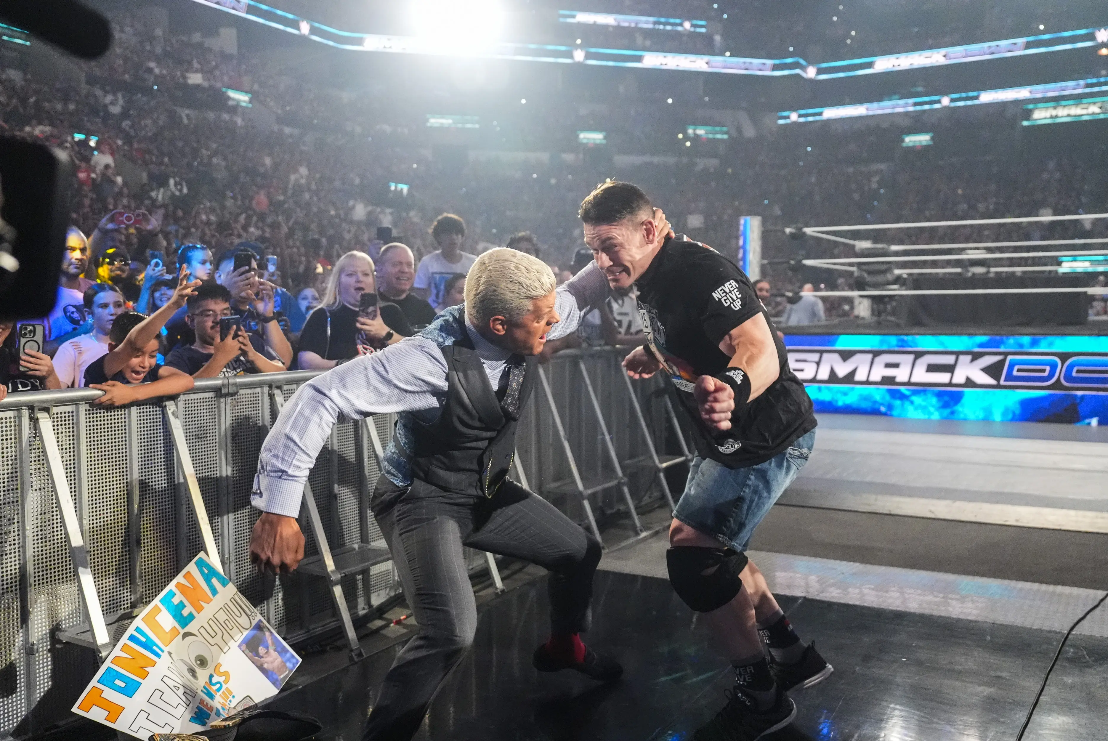 Cena rematches Rhodes in a huge bout. Image: Getty