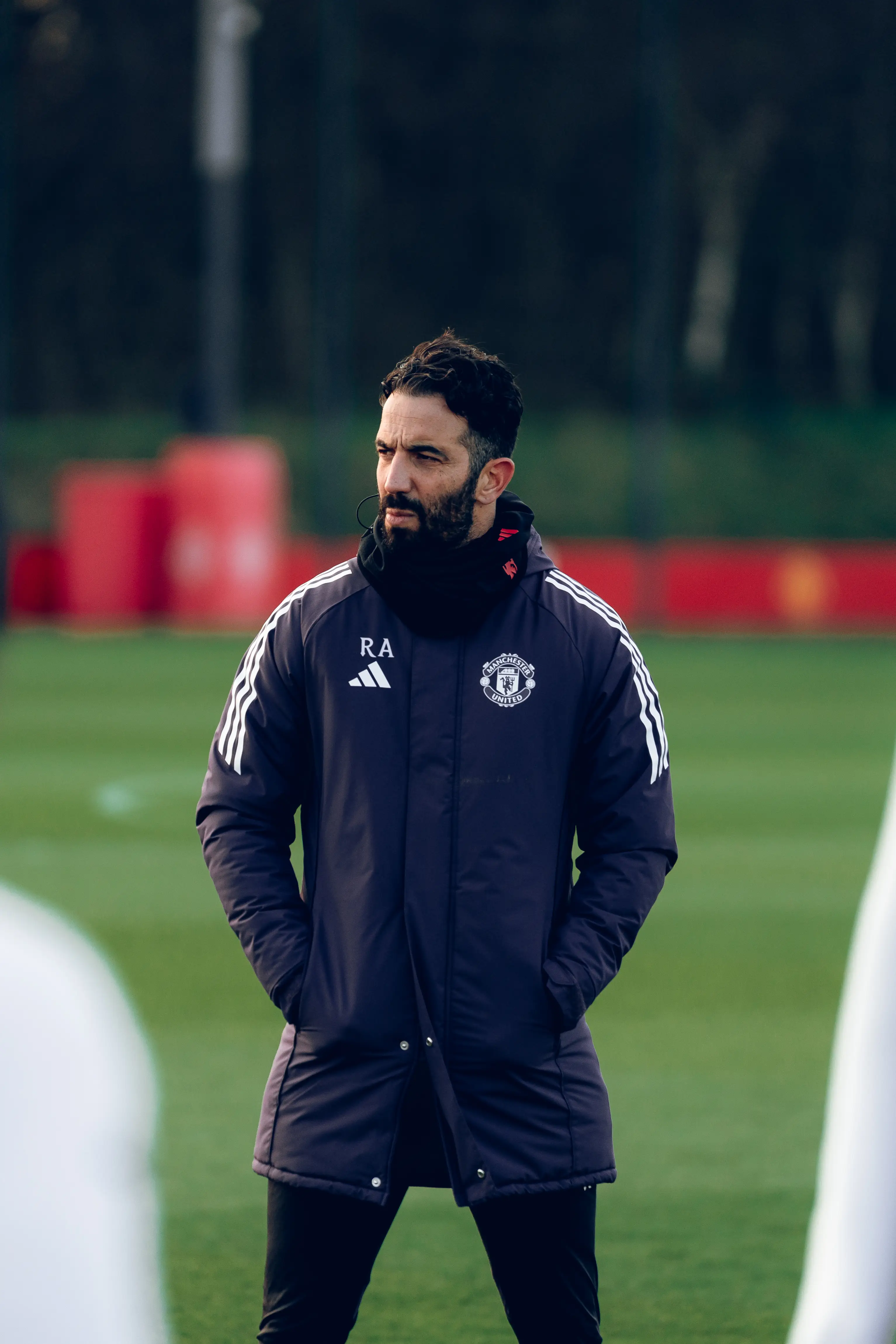 Amorim pictured in United training in December. Image credit: Getty