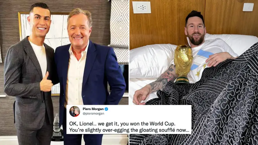Instagram/piersmorgan/leomessi