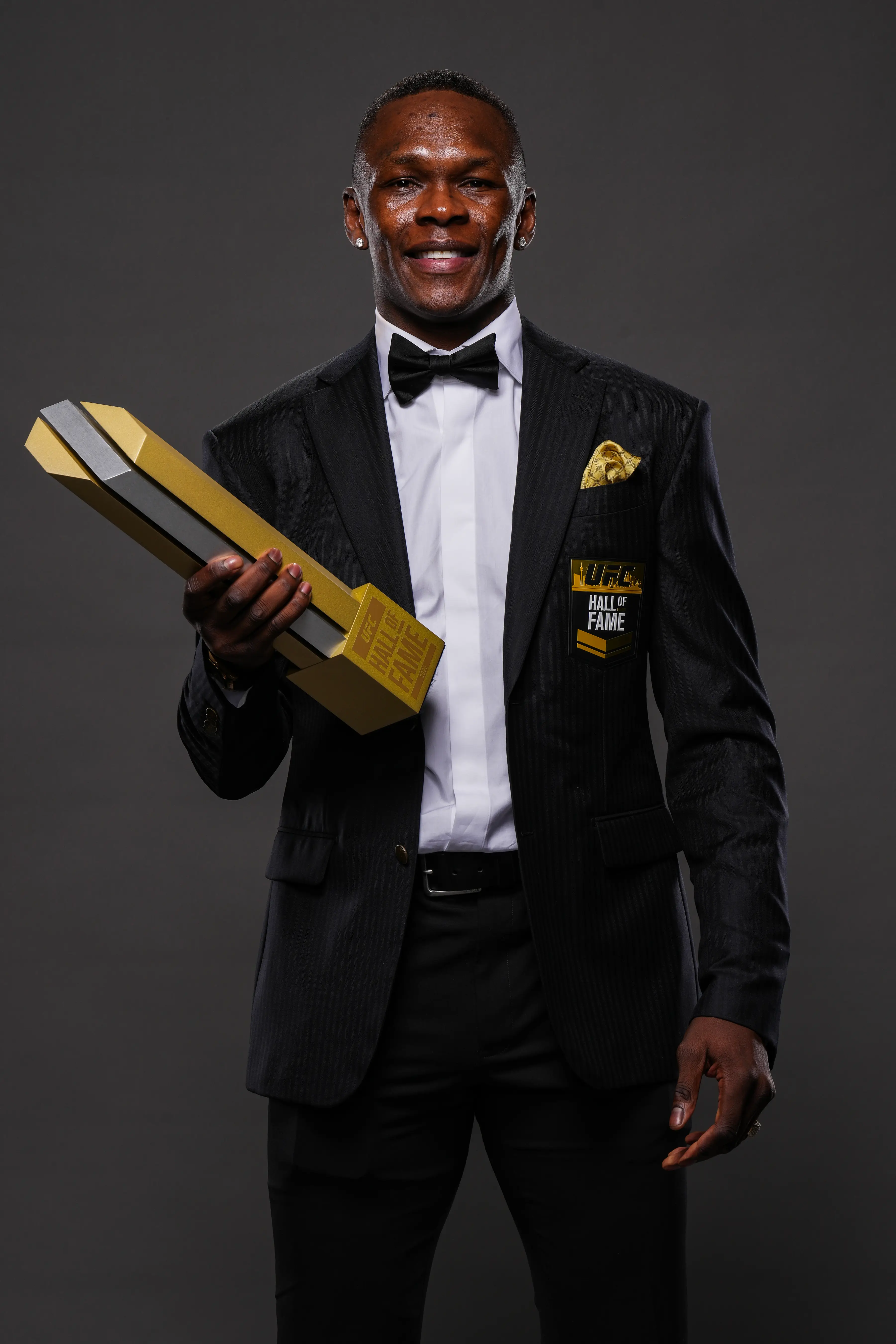 Israel Adesanya was inducted in the UFC Hall of Fame in June. Image: Getty