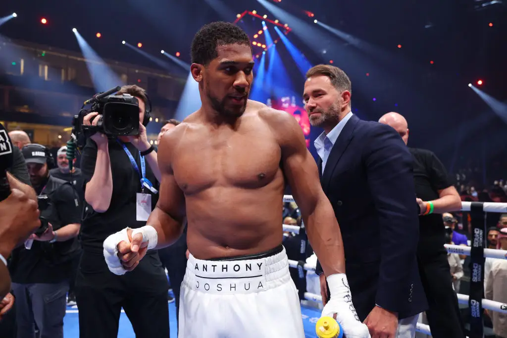 Anthony Joshua has teased a potential fight with Tyson Fury (Credit:Getty)