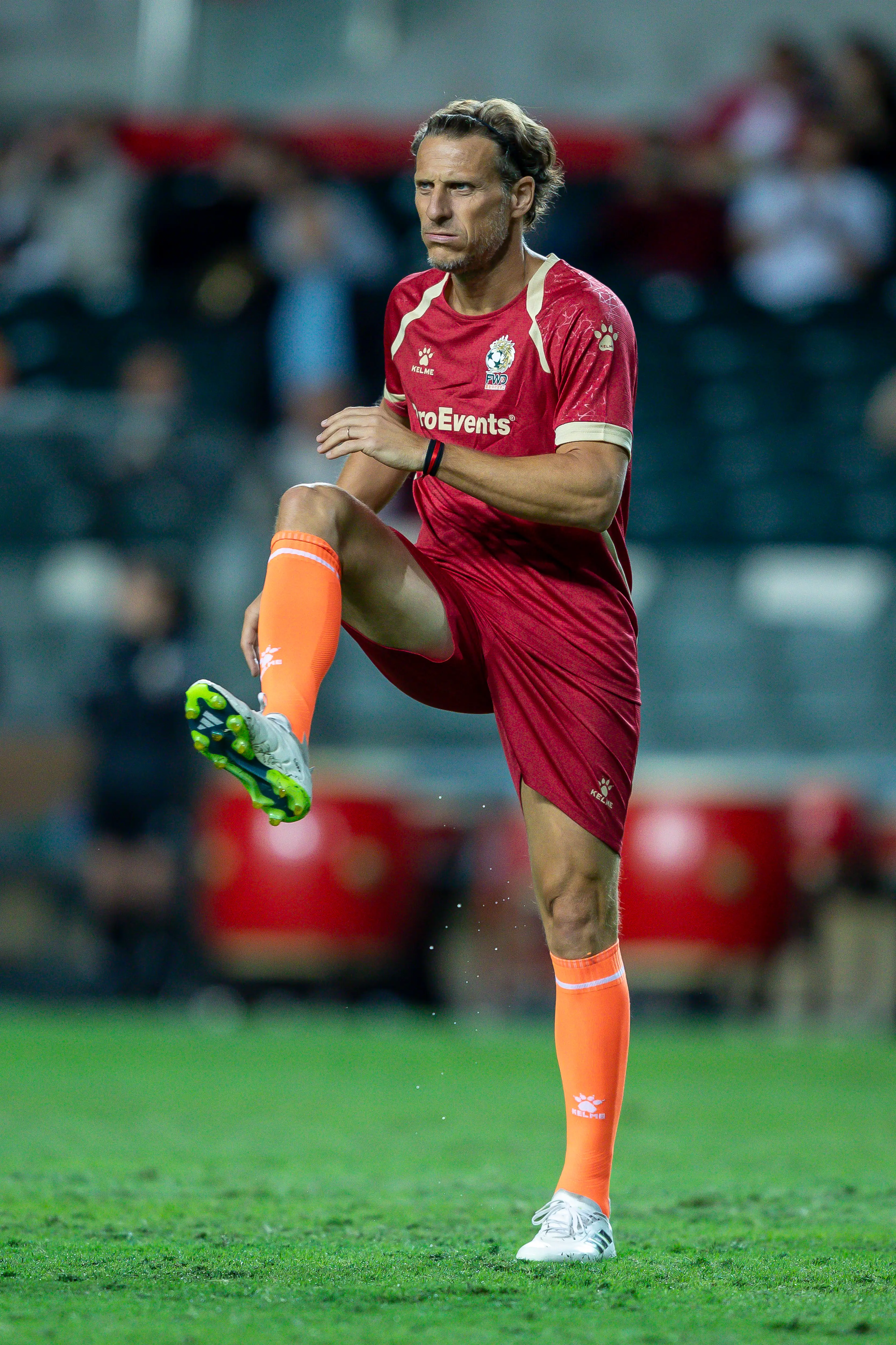Forlan regularly plays in legends games. Image: Getty