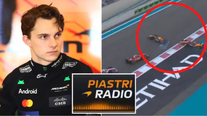 Oscar Piastri aims team radio dig as Max Verstappen handed huge penalty for collision at Abu Dhabi Grand Prix