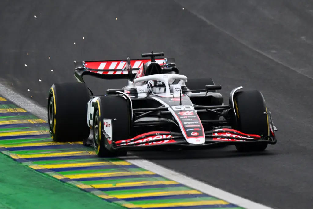 Oliver Bearman driving during Brazilian GP sprint qualifying -