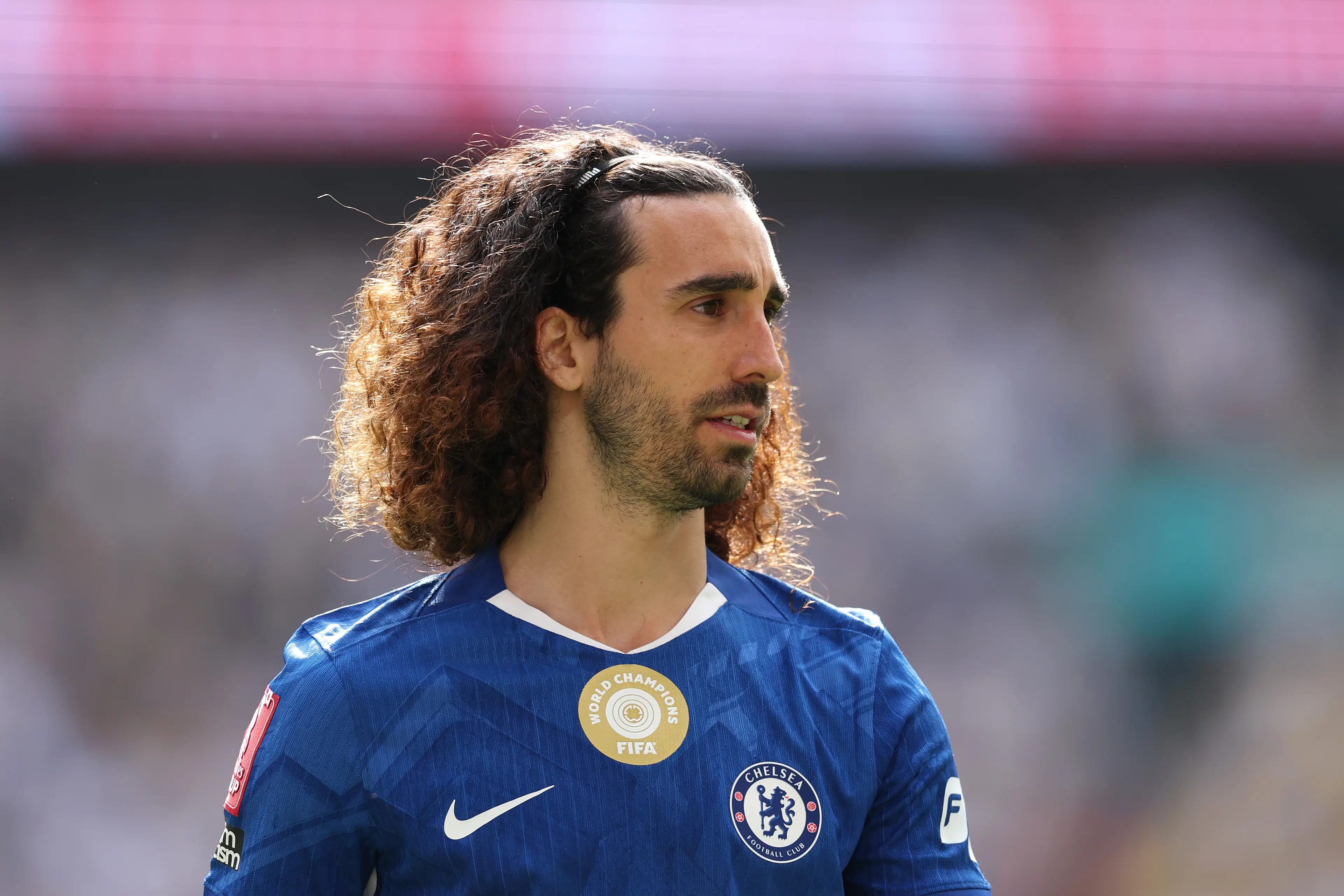 Marc Cucurella of Chelsea looks on during the Emirates FA Cup Semi Final match between Chelsea and Leeds United (Getty Images)
