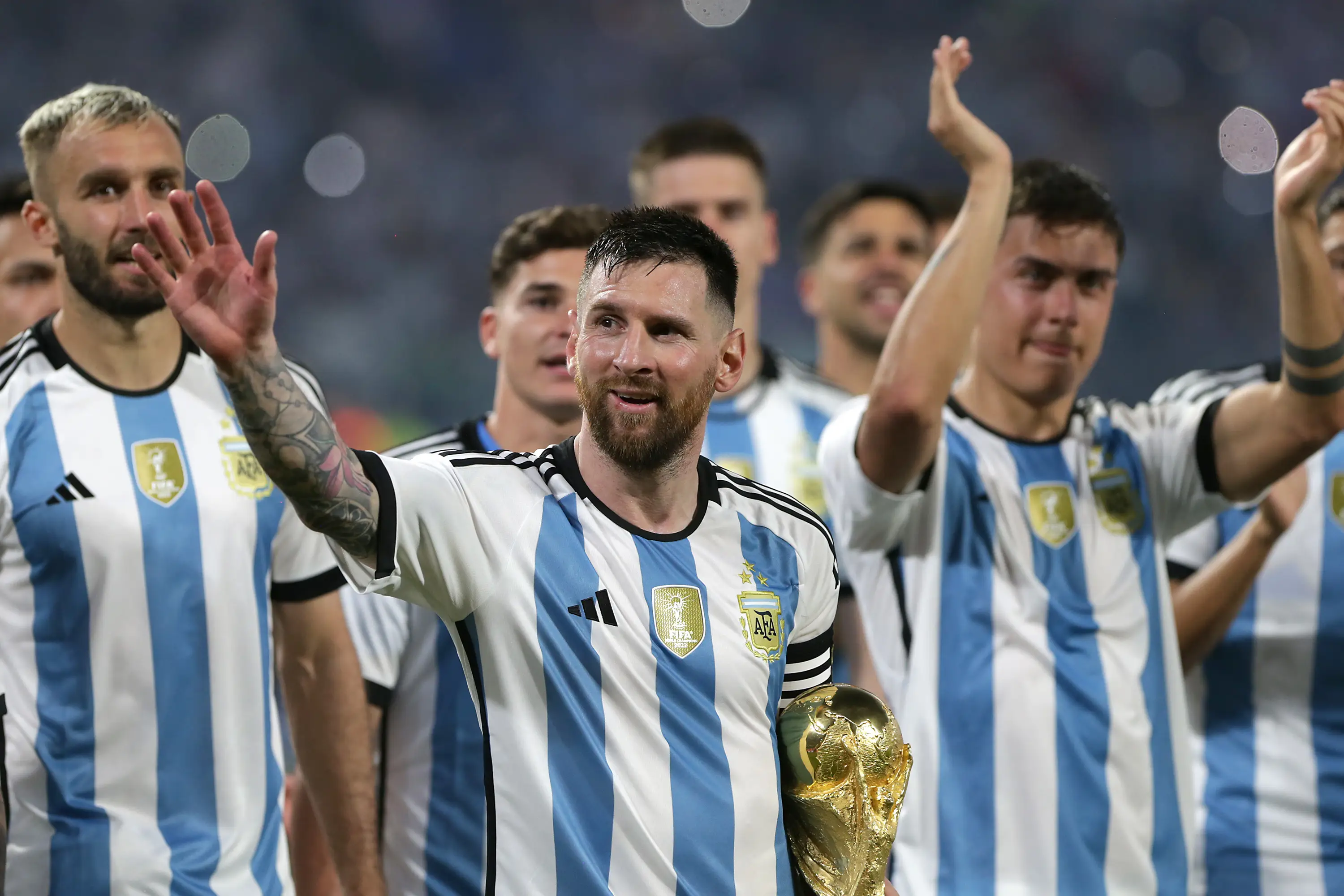 Lionel Messi won the World Cup for the first time in 2022. Image: Getty