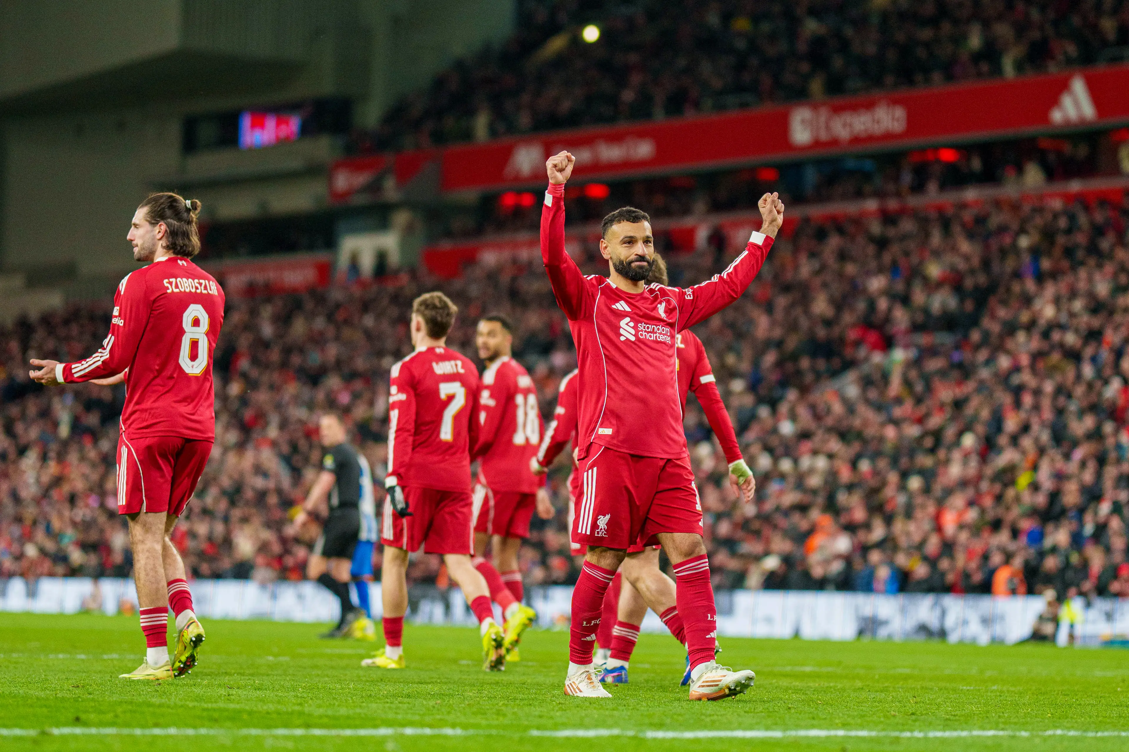 Mo Salah scored as Liverpool advanced in the FA Cup. Image: Getty