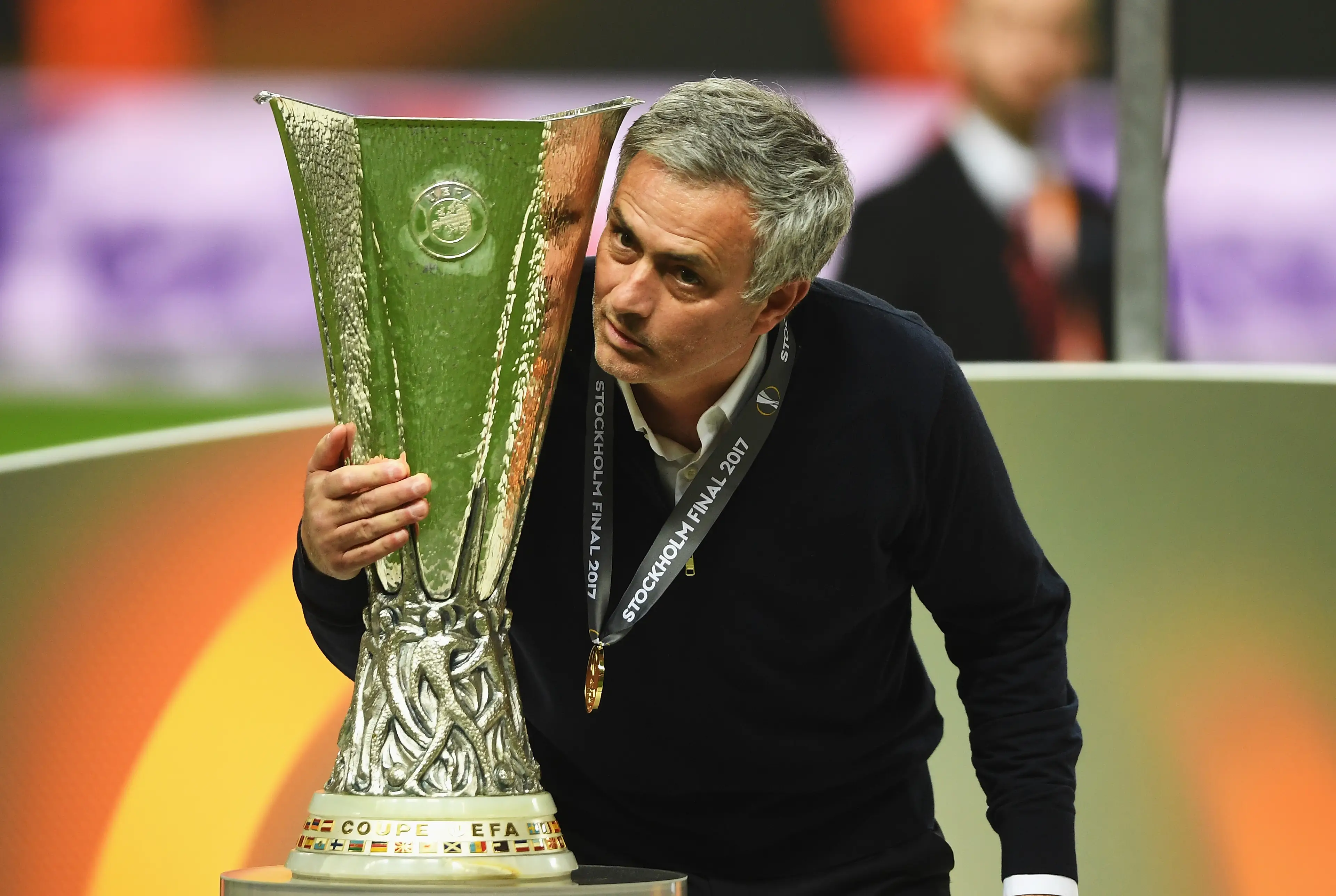 Jose Mourinho won the Europa League with Manchester United. Image: Getty
