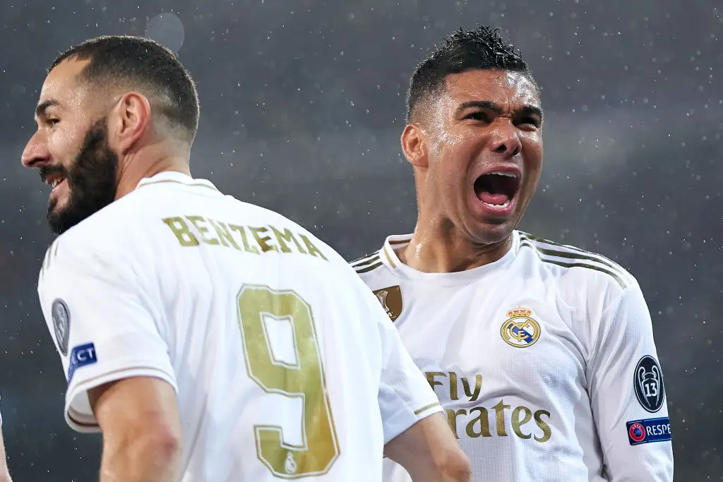 Casemiro and Karim Benzema played together at Real Madrid from 2013 to 2022. (Image: Quality Sport Images/Getty Images)