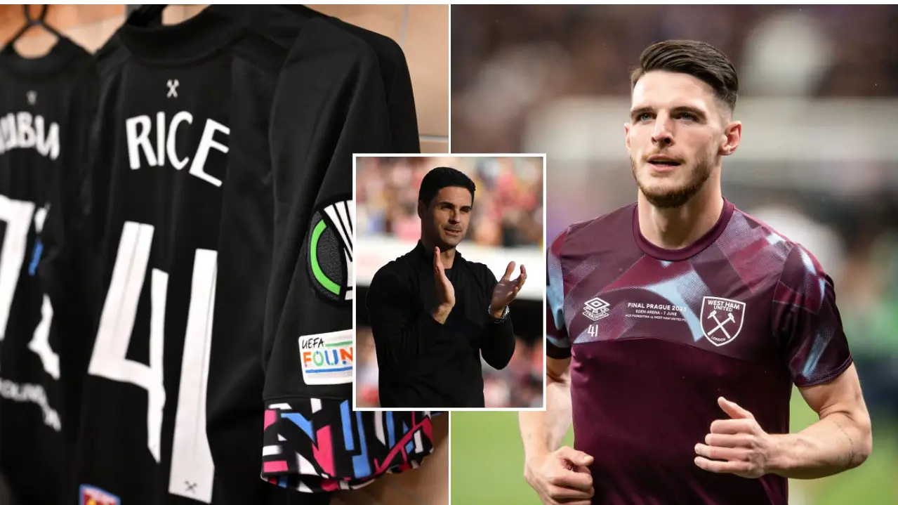 West Ham 'confirm' Declan Rice transfer to Arsenal with club website update