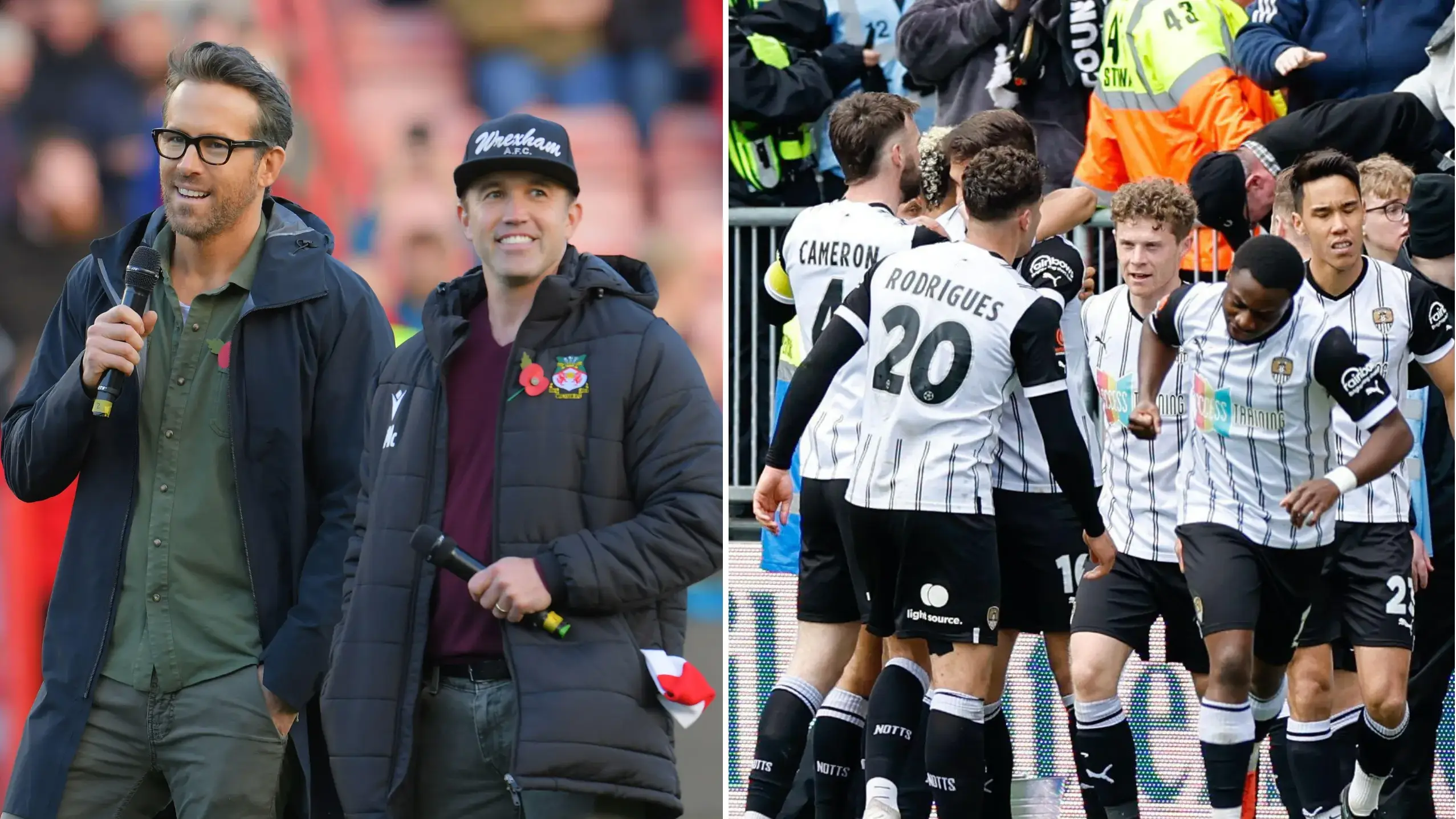 Fans are divided by Ryan Reynolds and Rob McElhenney's 'total cringe' Notts County gesture