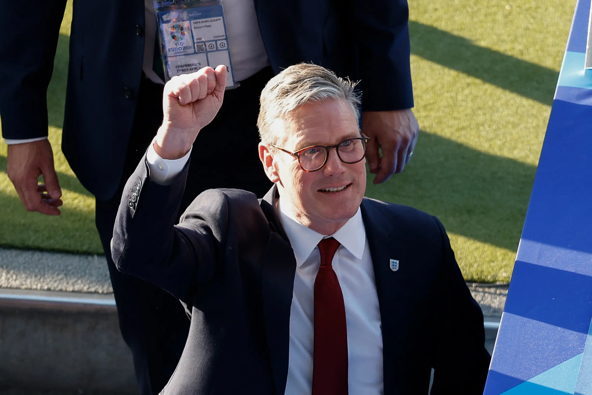 Prime Minister Keir Starmer in Berlin for the Euro 2024 final. Image: Getty