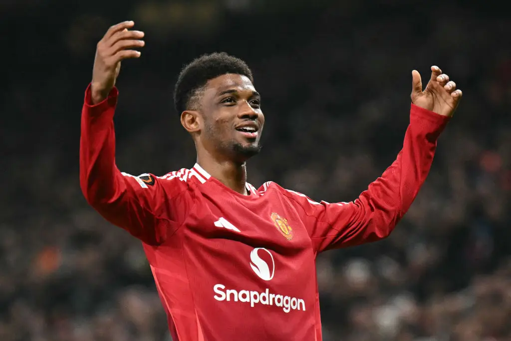 Amad Diallo was the star of the evening during Manchester United's 2-0 win over PAOK in the Europa League. (Image: Getty)
