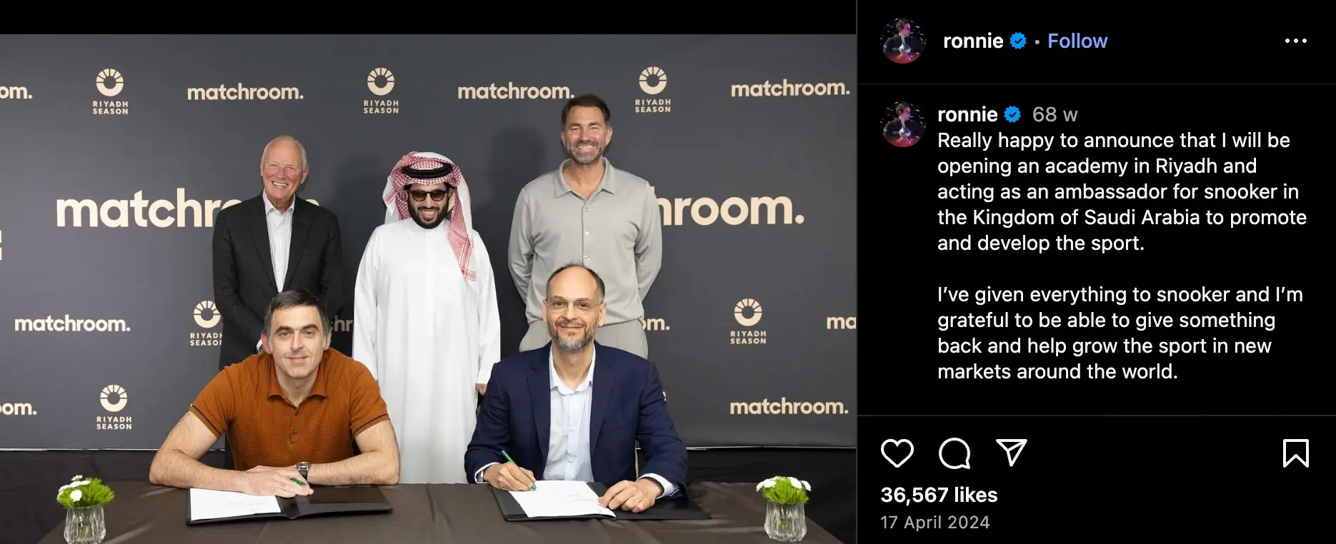 Image: Instagram/@ronnie