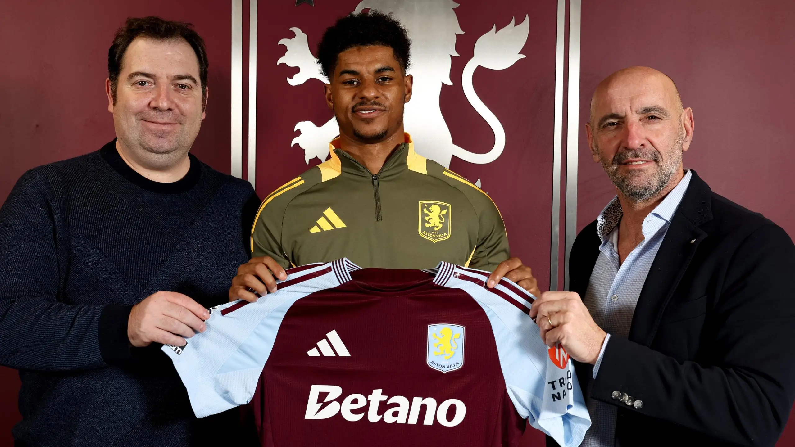 Marcus Rashford joined Aston Villa on loan on Sunday. (Image: Getty) 