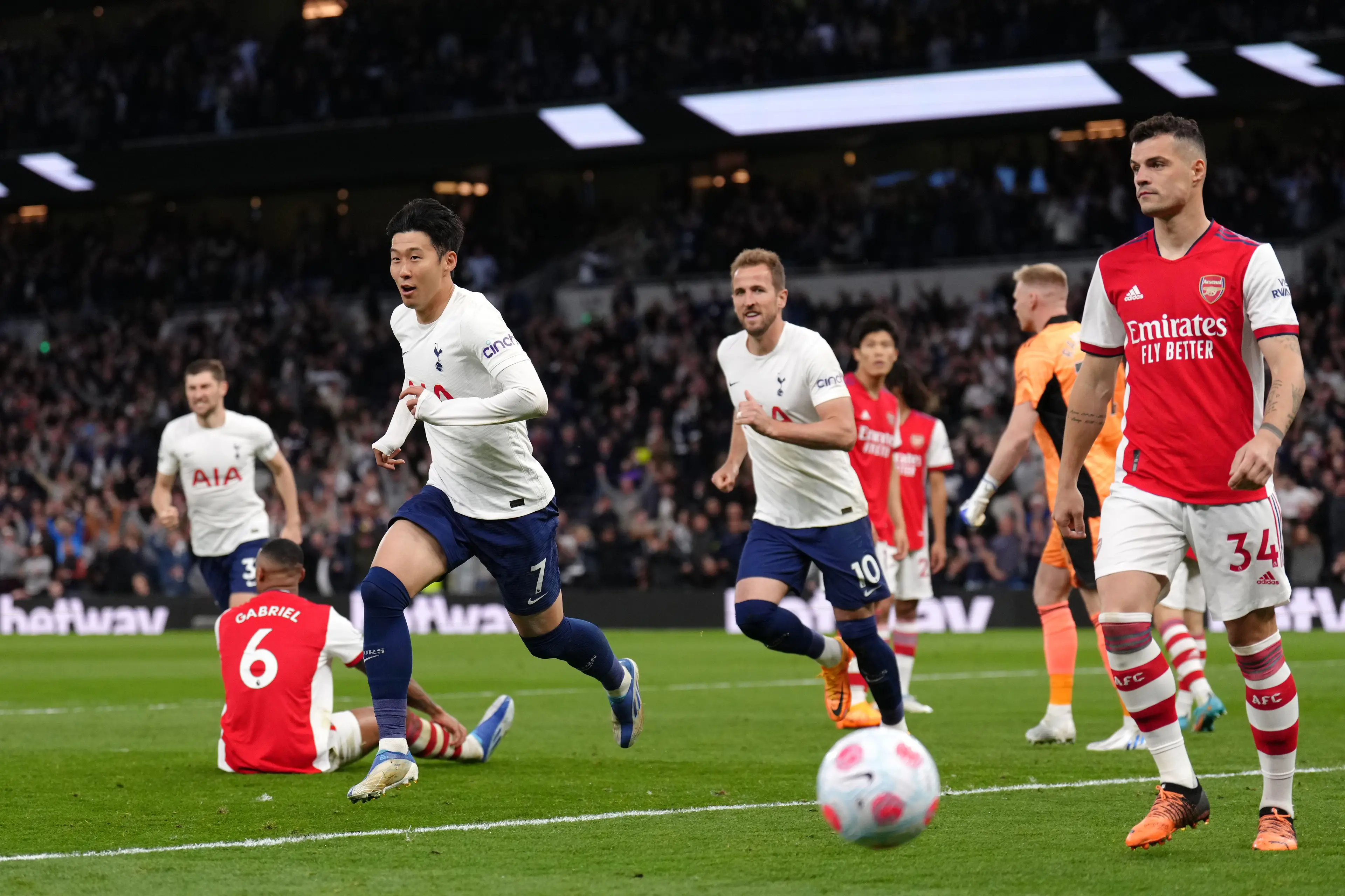 Son wouldn't have been available for the game in January but caused havoc to Arsenal last night. Image: PA Images
