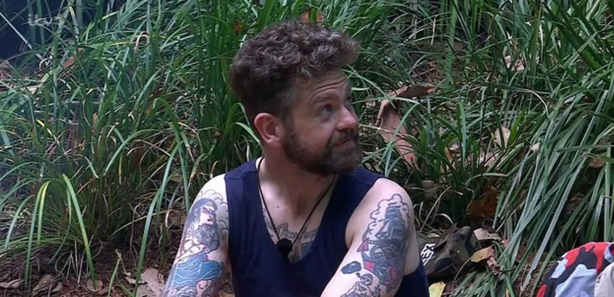 Jack Osbourne wasn't happy with Angry Ginge's joke in the jungle. Image: ITV