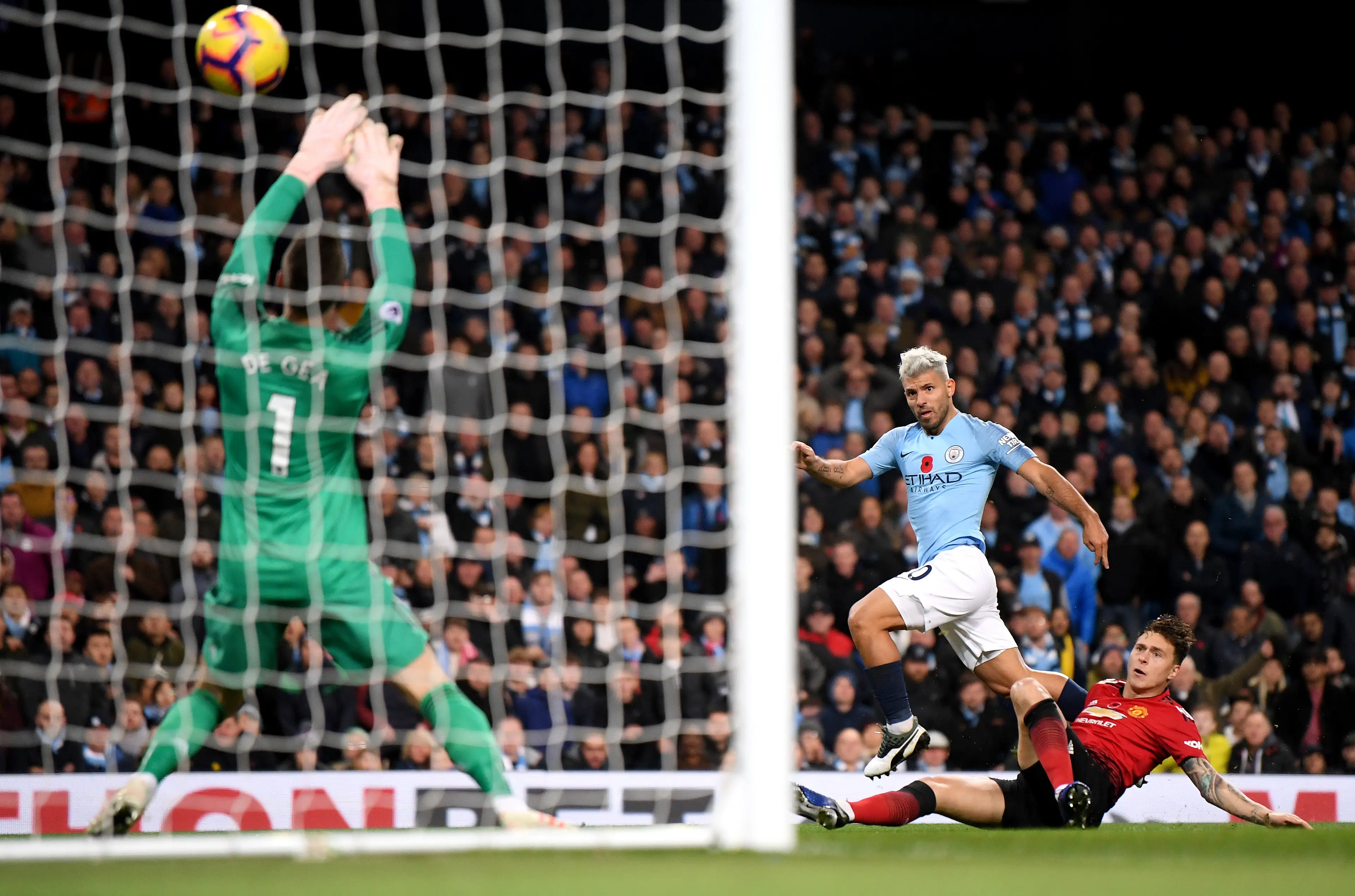 Sergio Aguero tormented Manchester United on many occasions. Image: Getty