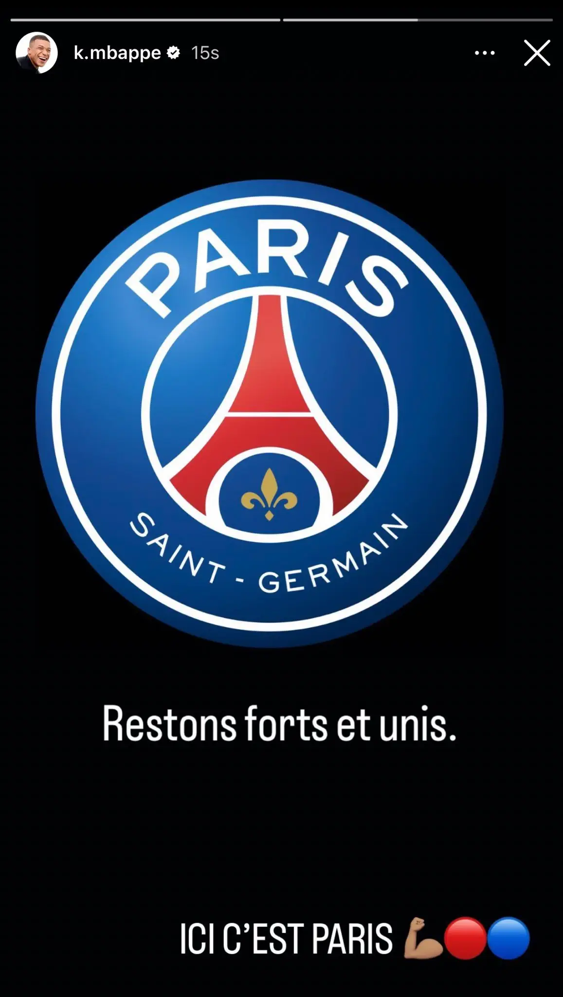 Mbappe's post. Image: Instagram