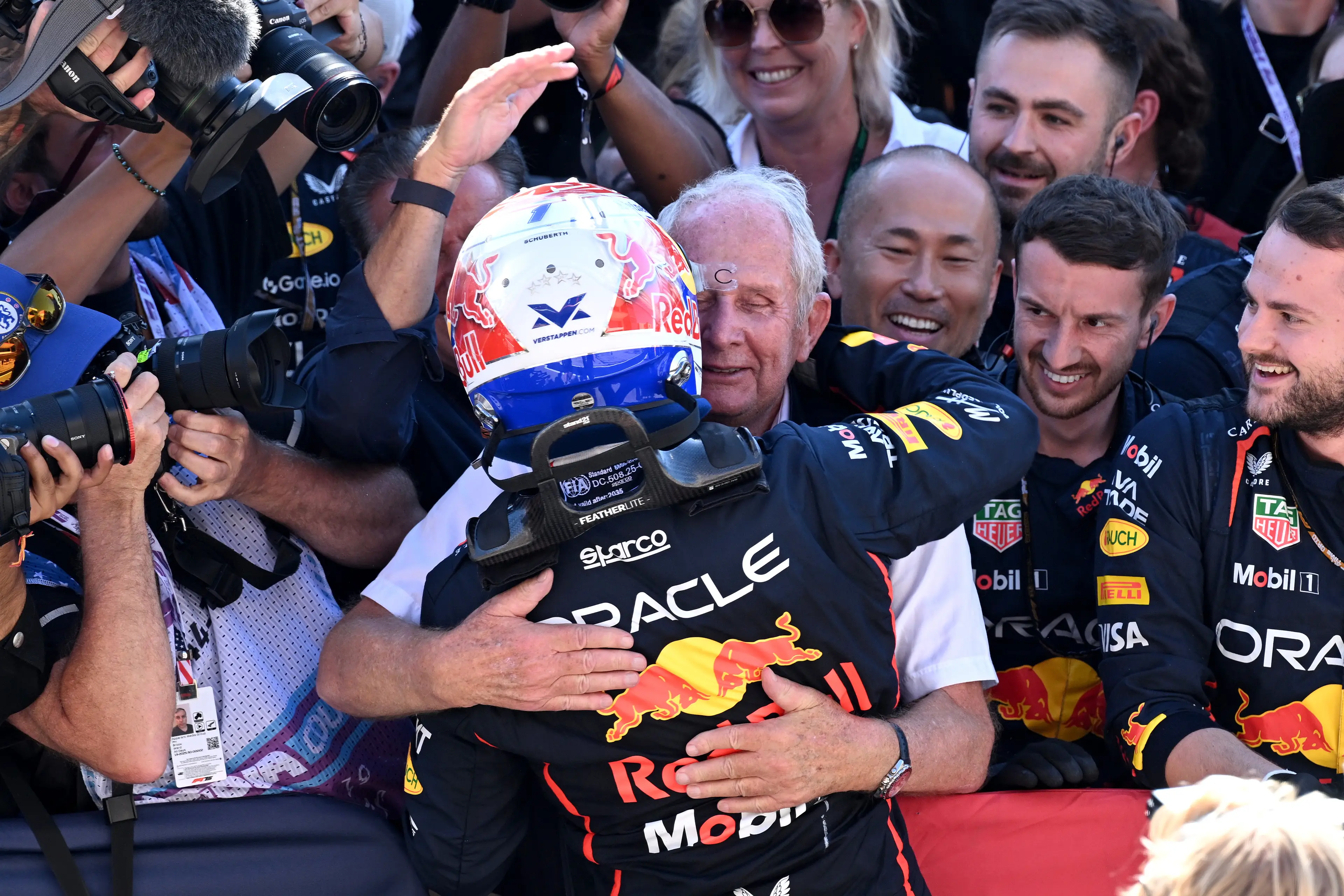 Max Verstappen and Helmut Marko have a great relationship (Image: Getty)