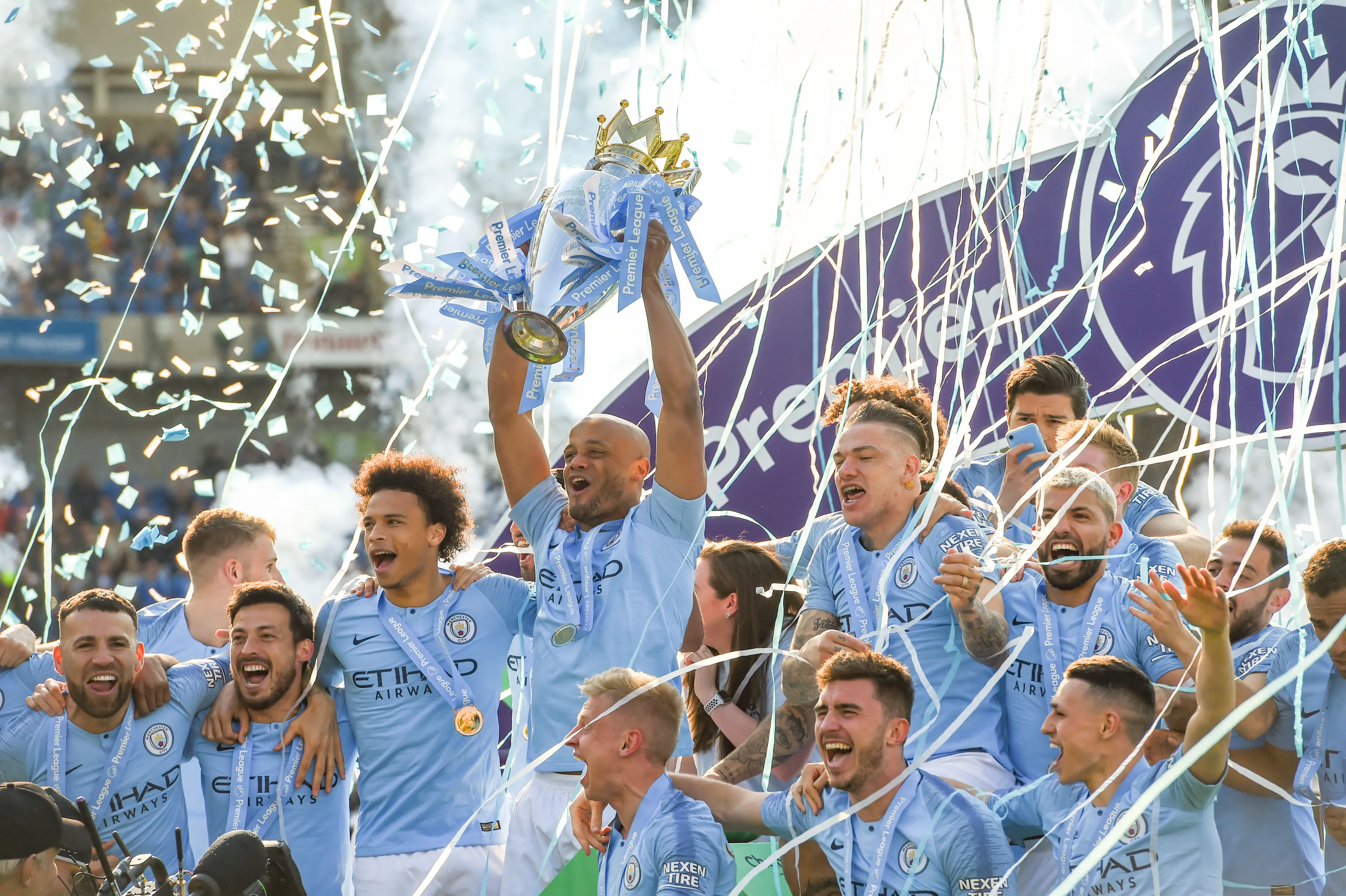 Kompany won the Premier League four times with Manchester City (Image: PA)