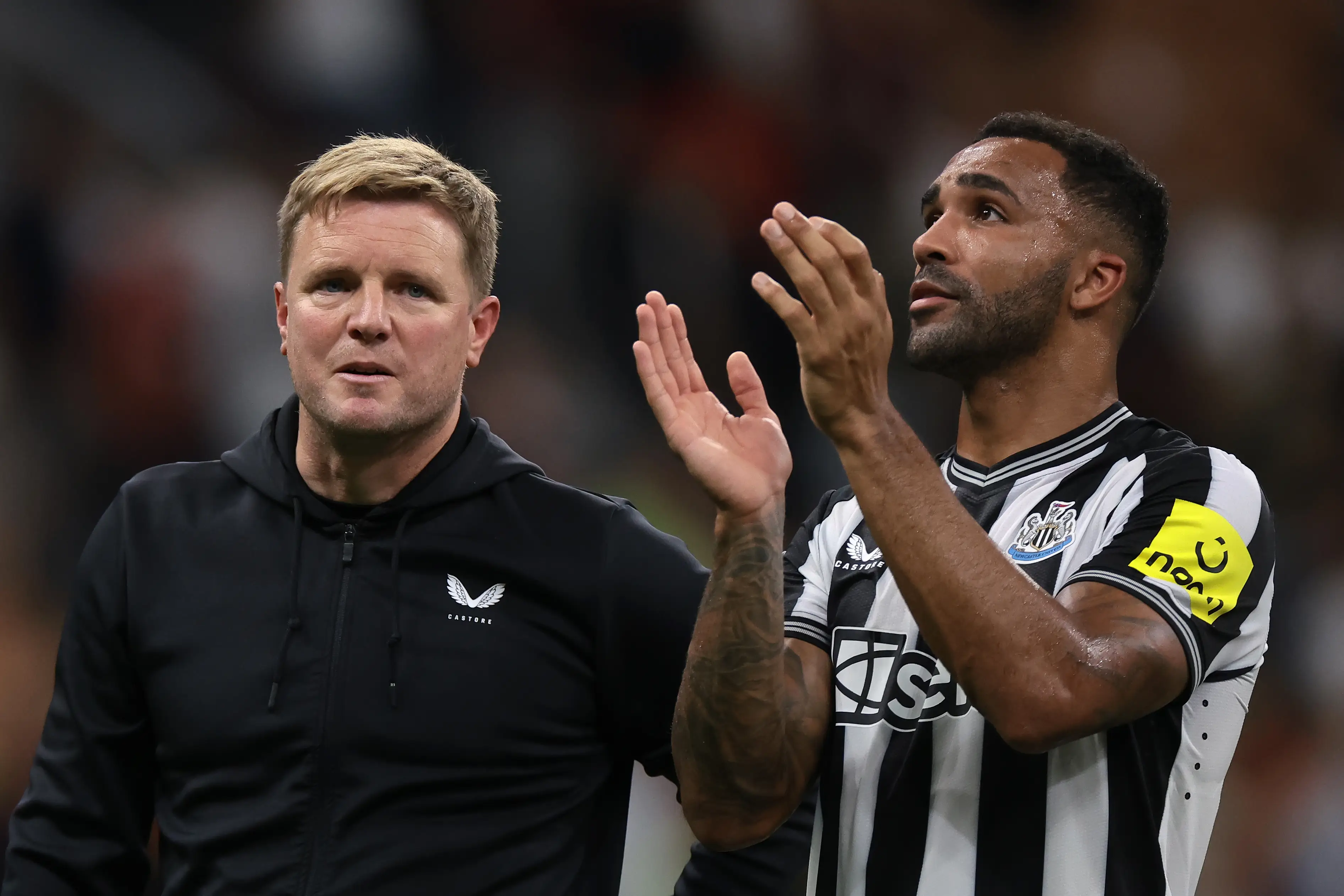 Howe alongside Wilson, who is out with a hamstring issue. (Image