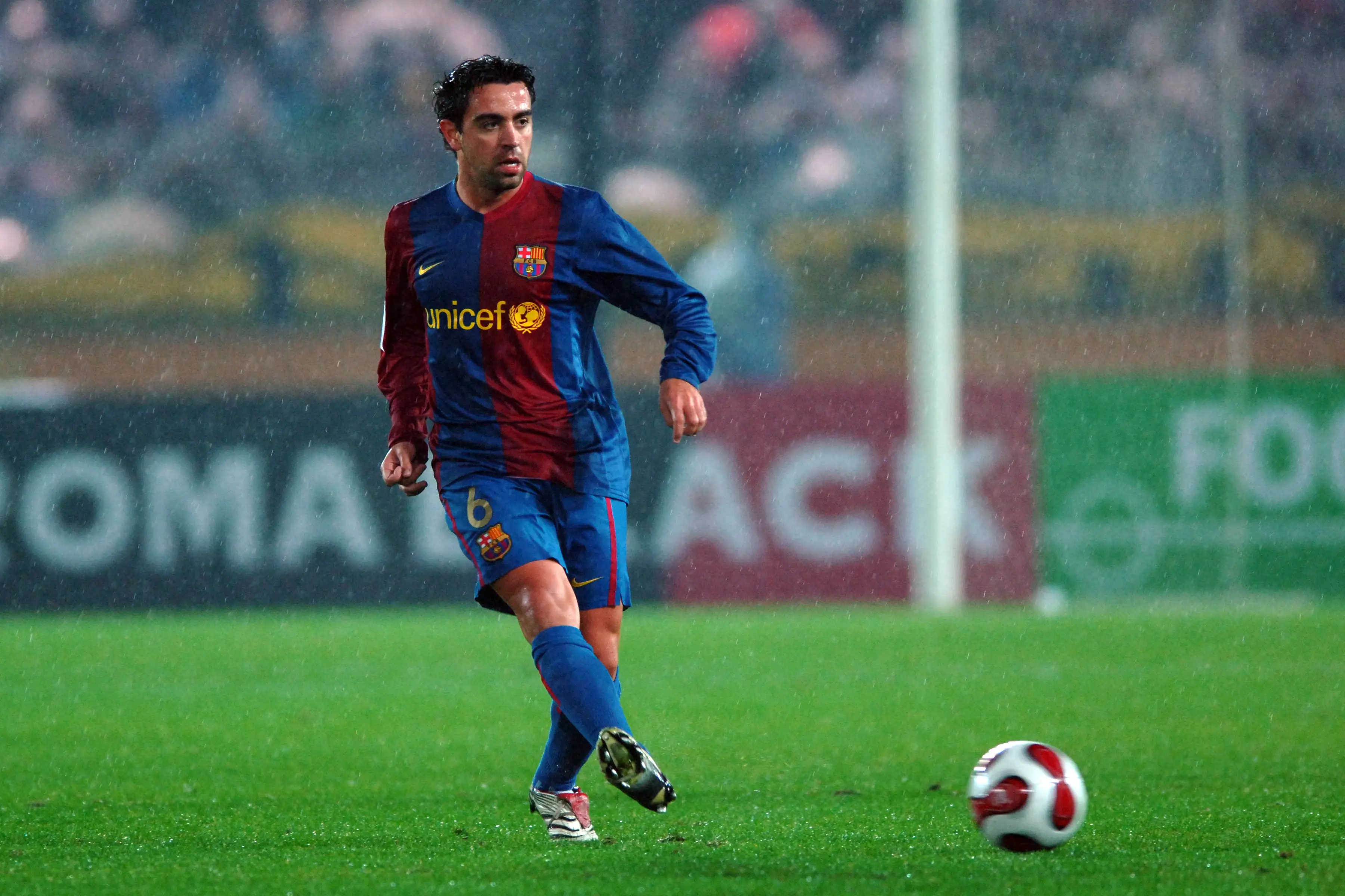 Xavi enjoyed a legendary career at Barcelona after graduating from the club's youth academy. Image: Getty 