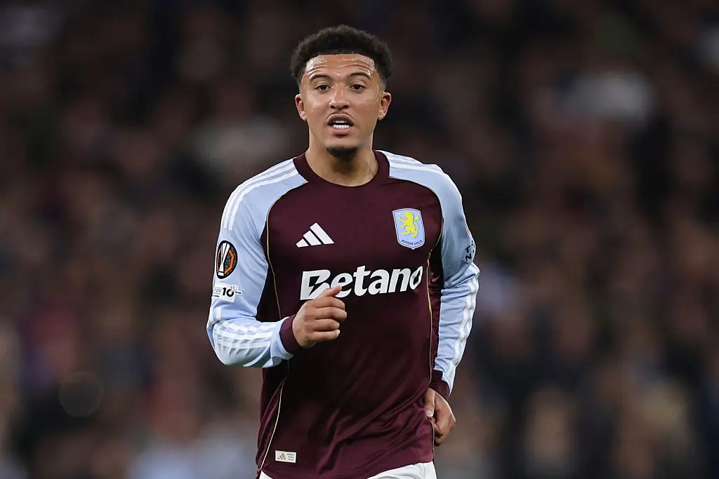 Jadon Sancho joined Villa at the start of the season. (Image: Catherine Ivill - AMA/Getty Images)