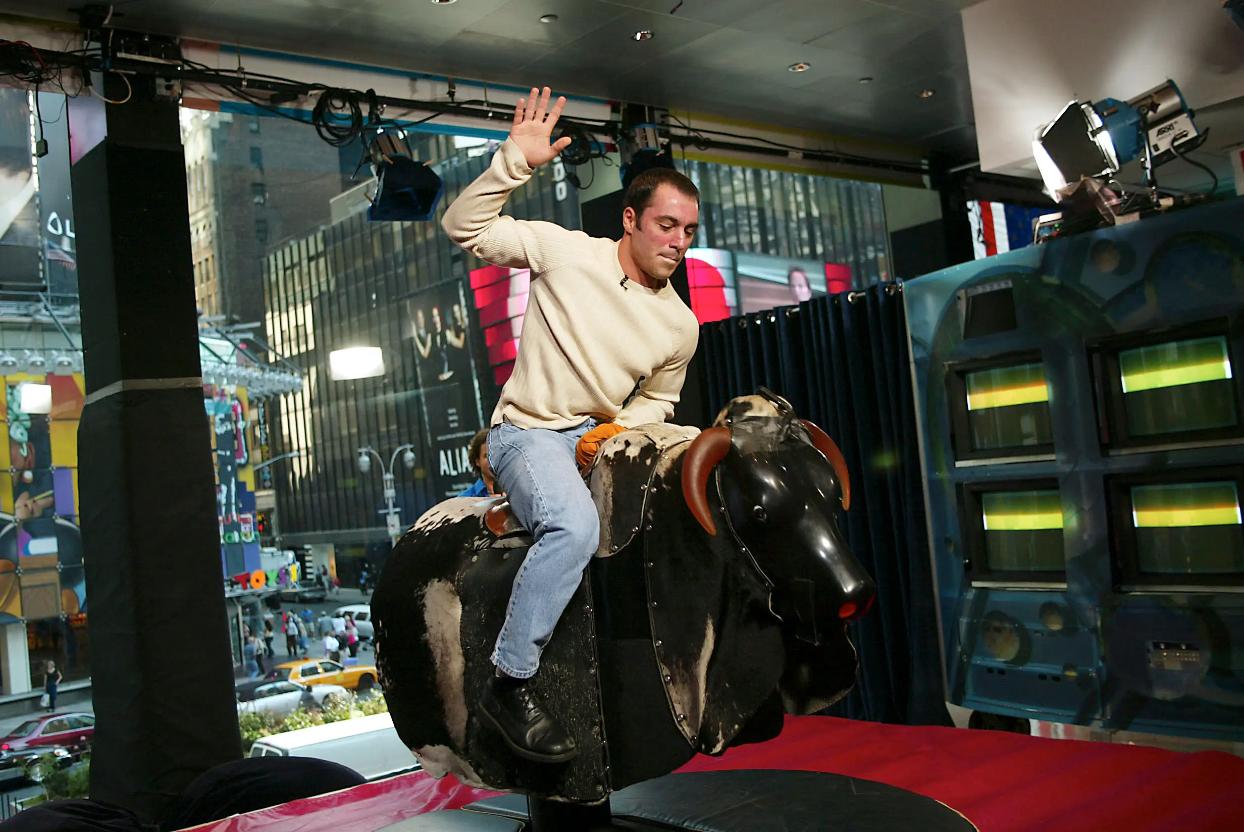 Joe Rogan on the set of Fear Factor- Getty