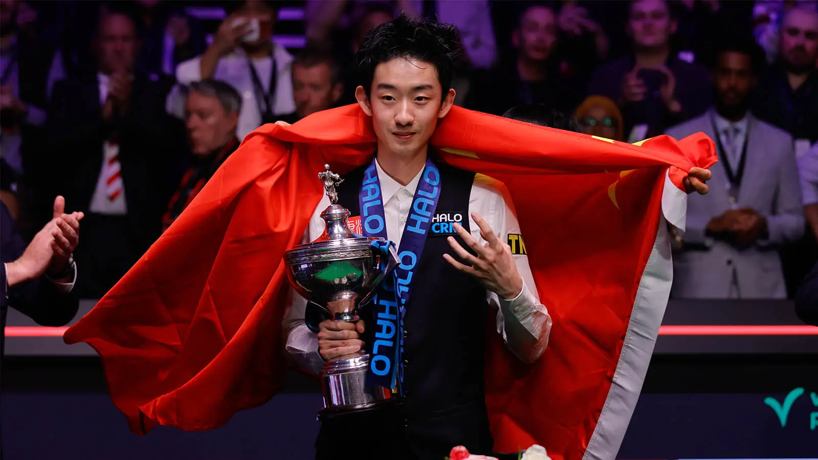 Wu Yize defeated Shaun Murphy 18-17 at the Crucible to win his first World Snooker Championship (Image: Getty)