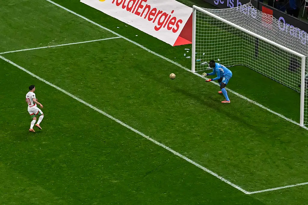 Brahim Diaz had a penalty saved during the AFCON penalty. (Image: Paul ELLIS / AFP via Getty Images)