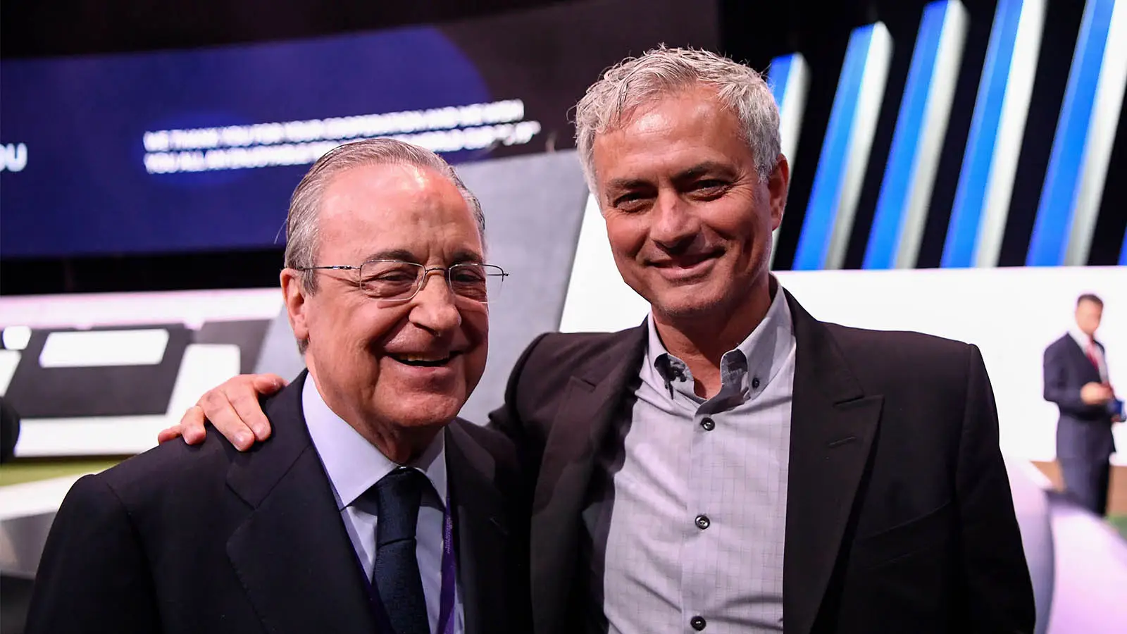 Florentino Perez and Jose Mourinho pictured (Image: Getty)