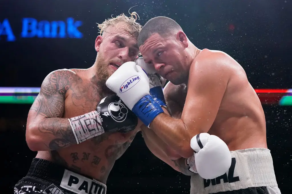 Jake Paul won his 2023 boxing fight with Nate Diaz via unanimous decision. (Image: Sam Hodde/Getty Images)