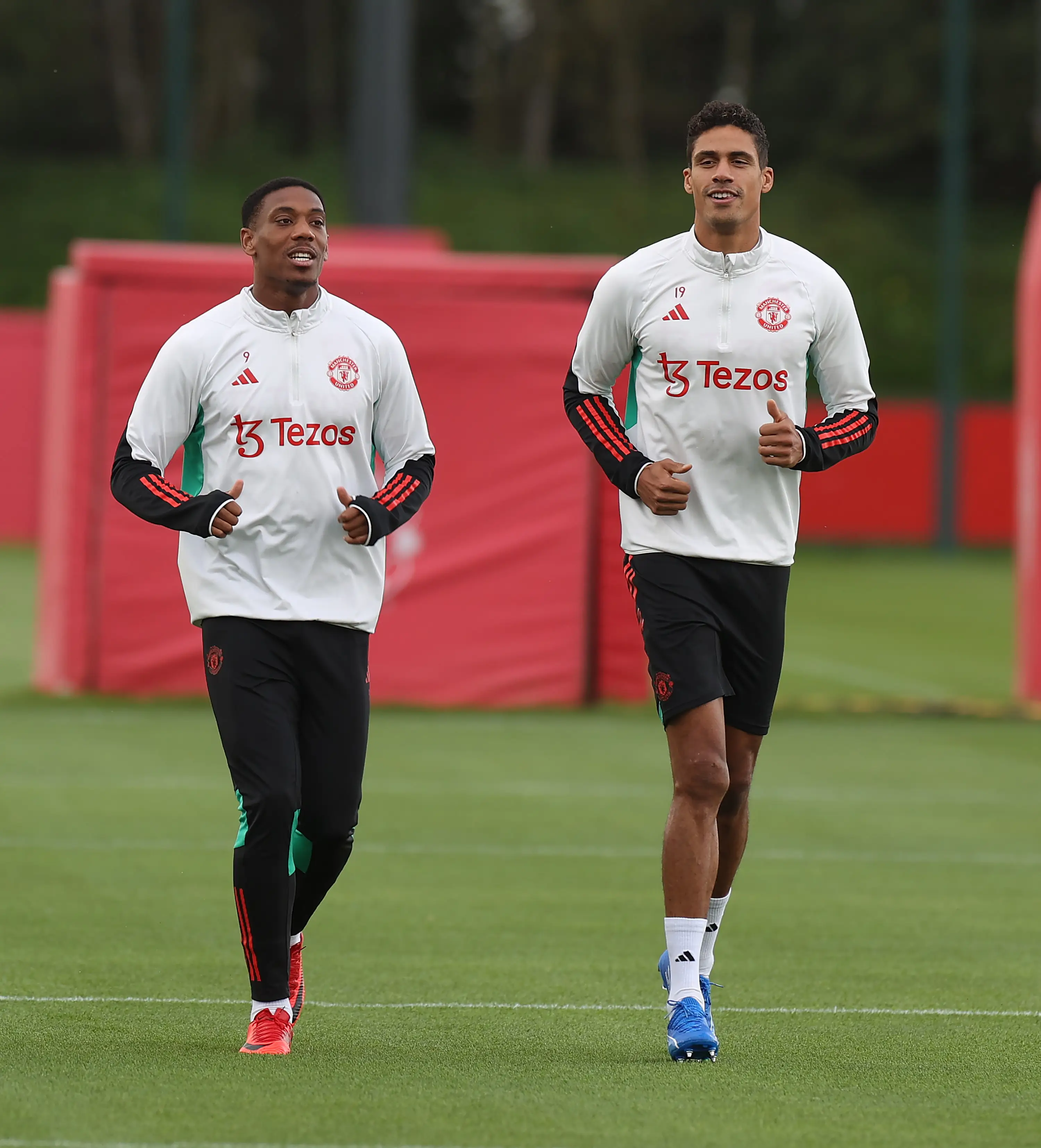 Raphael Varane and Anthony Martial. (